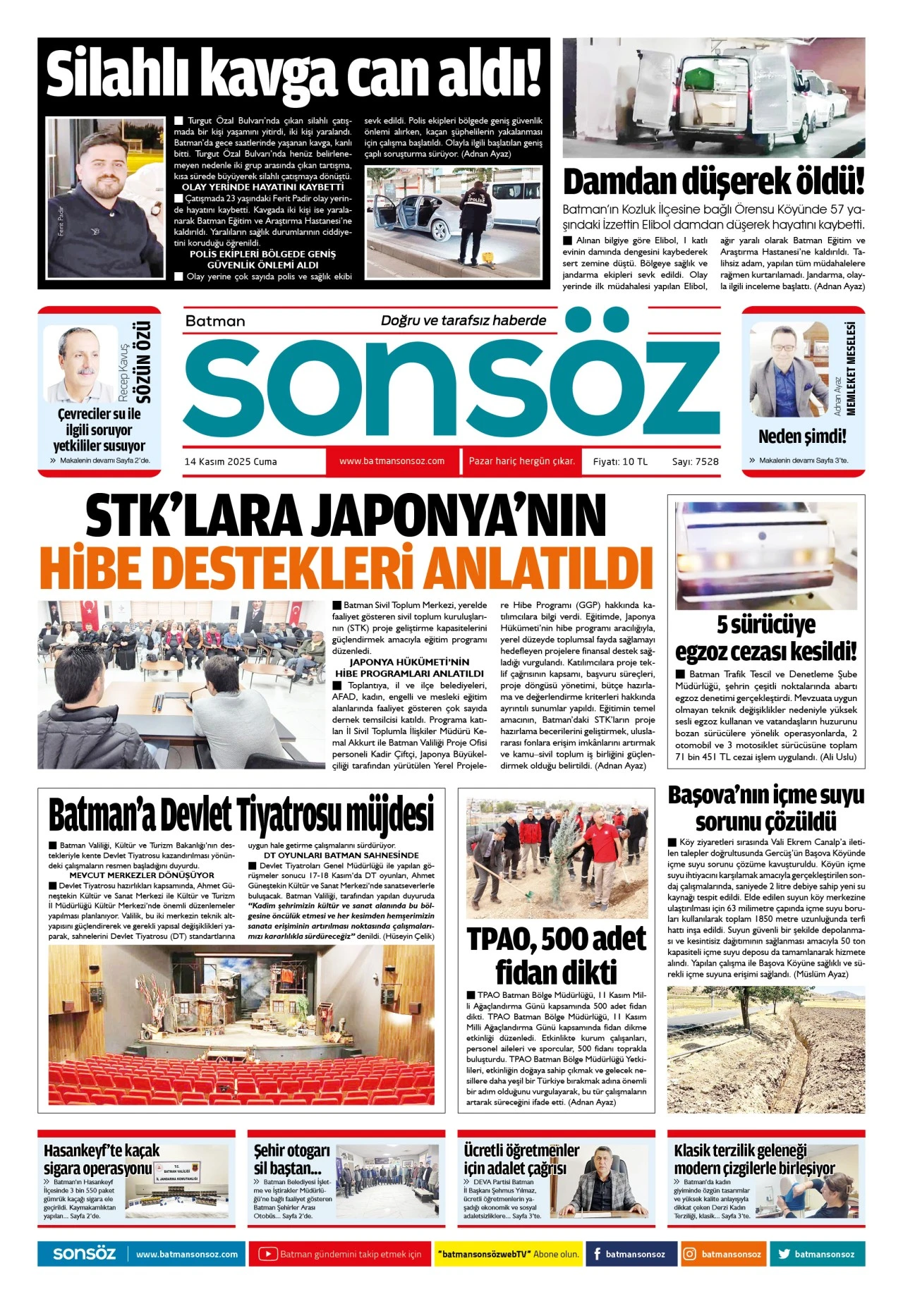 14 Kasım 2025 e-gazete
