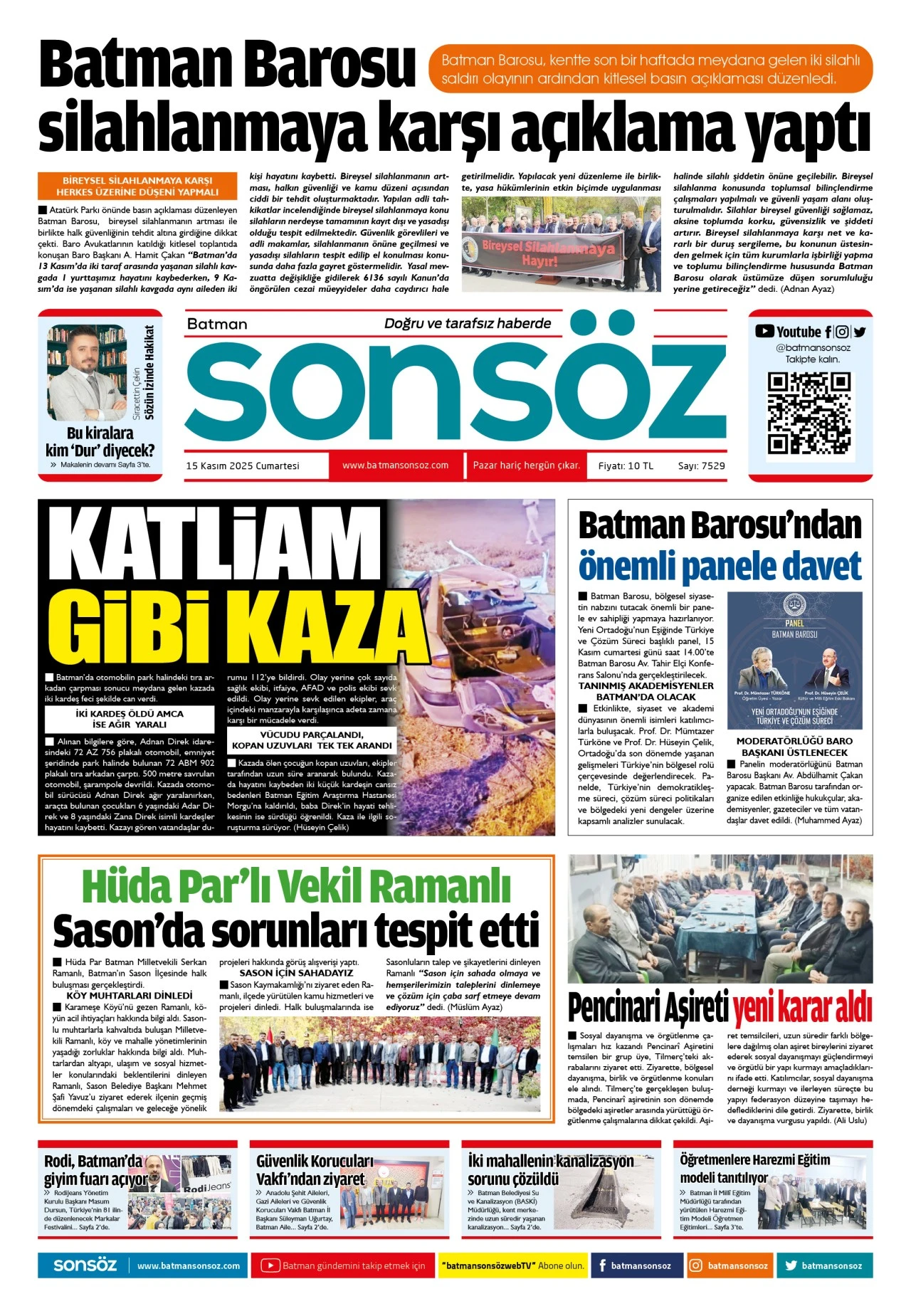 15 Kasım 2025 e-gazete