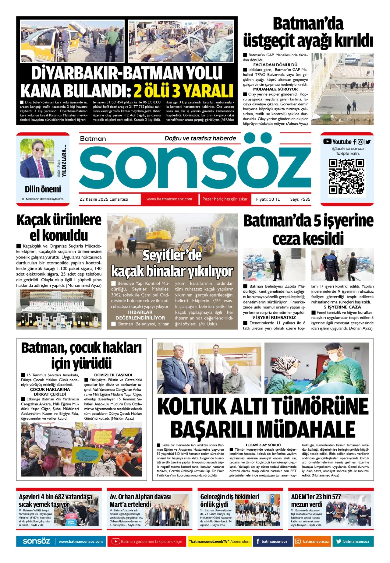 22 Kasım 2025 e-gazete