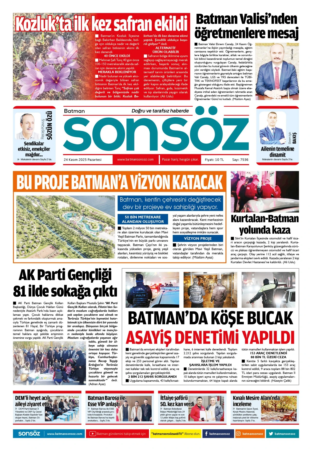 24 Kasım 2025 e-gazete