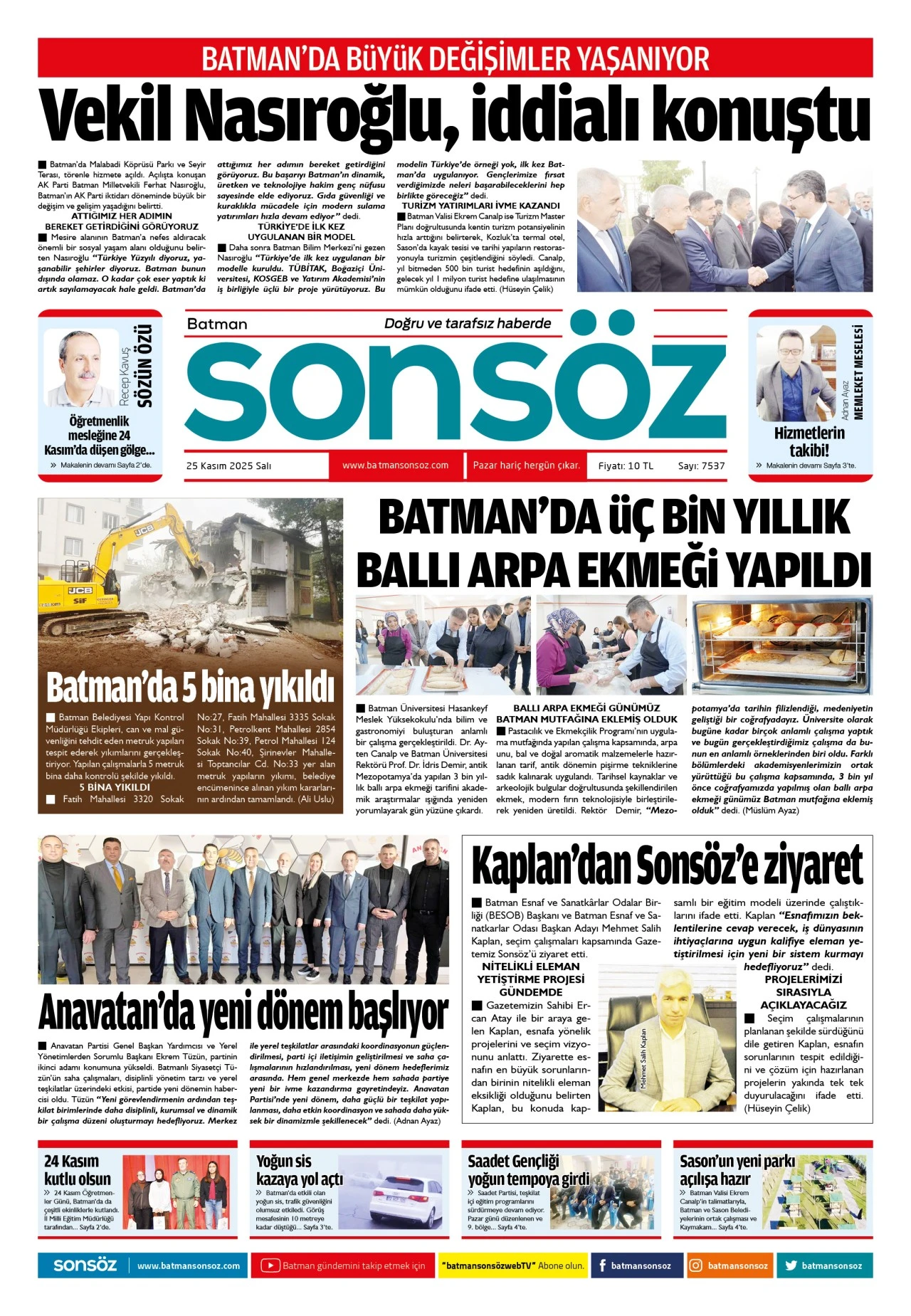 25 Kasım 2025 e-gazete