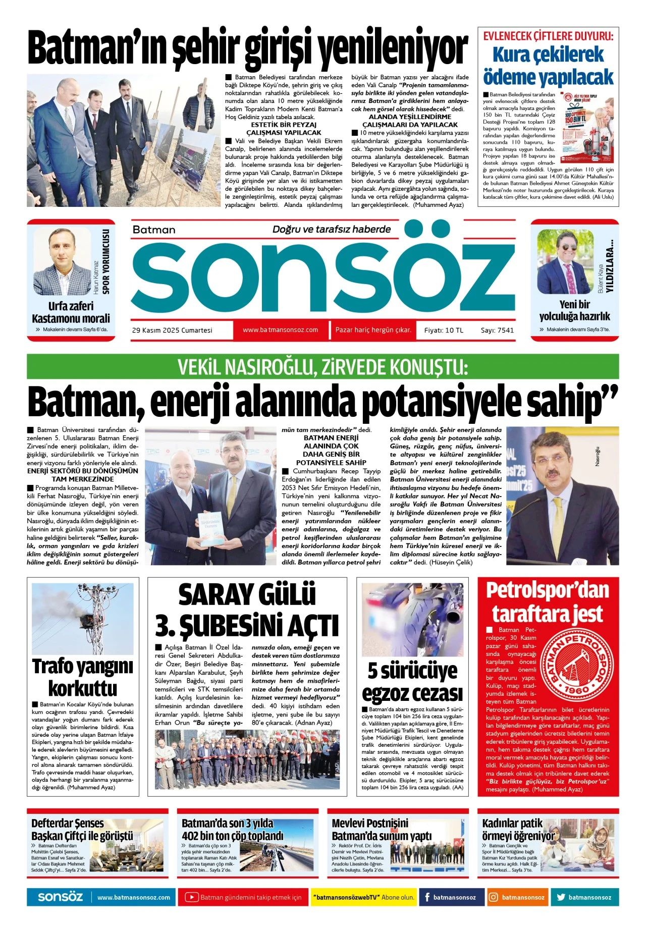 29 Kasım 2025 e-gazete