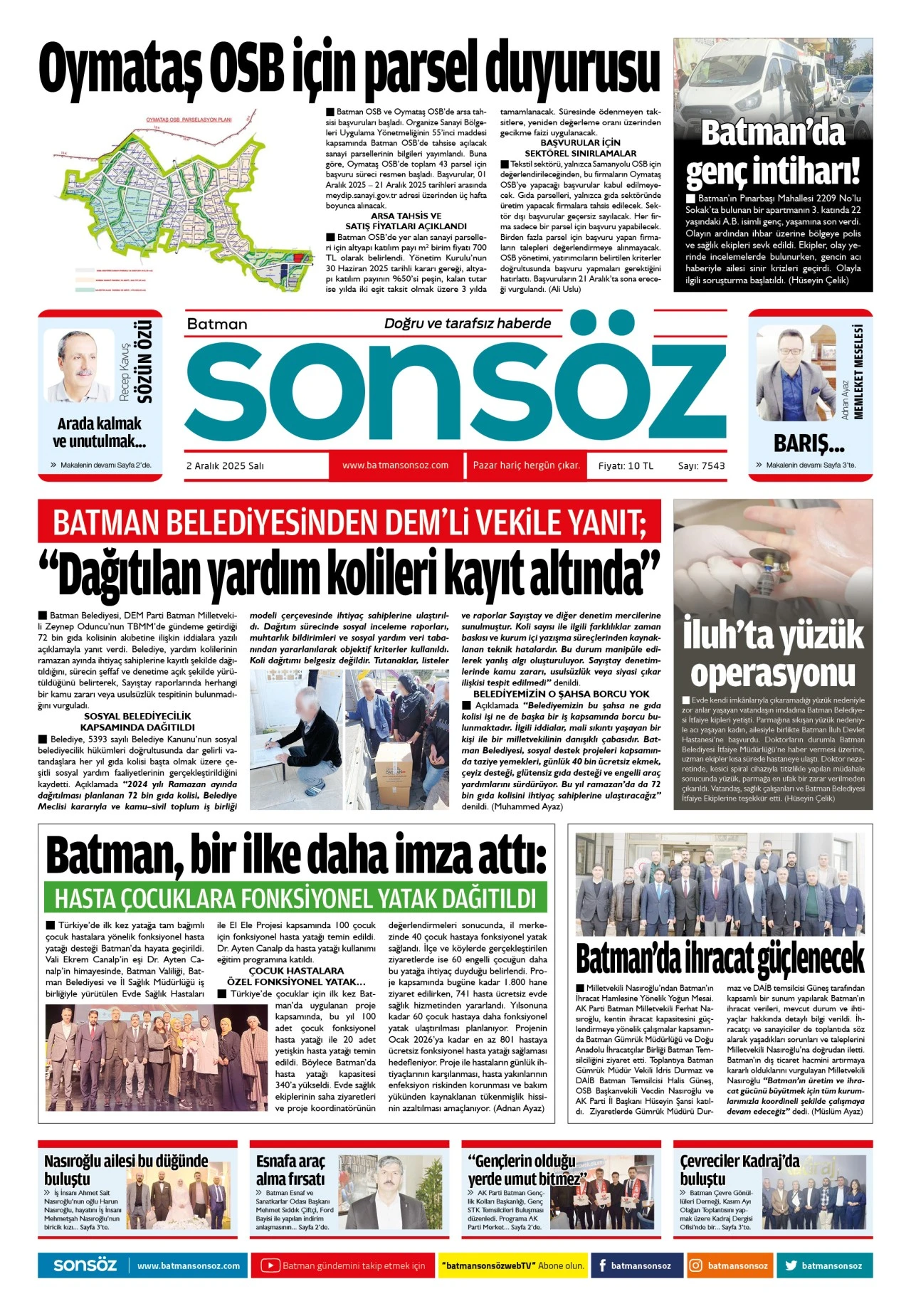 2 Aralık 2025 e-gazete