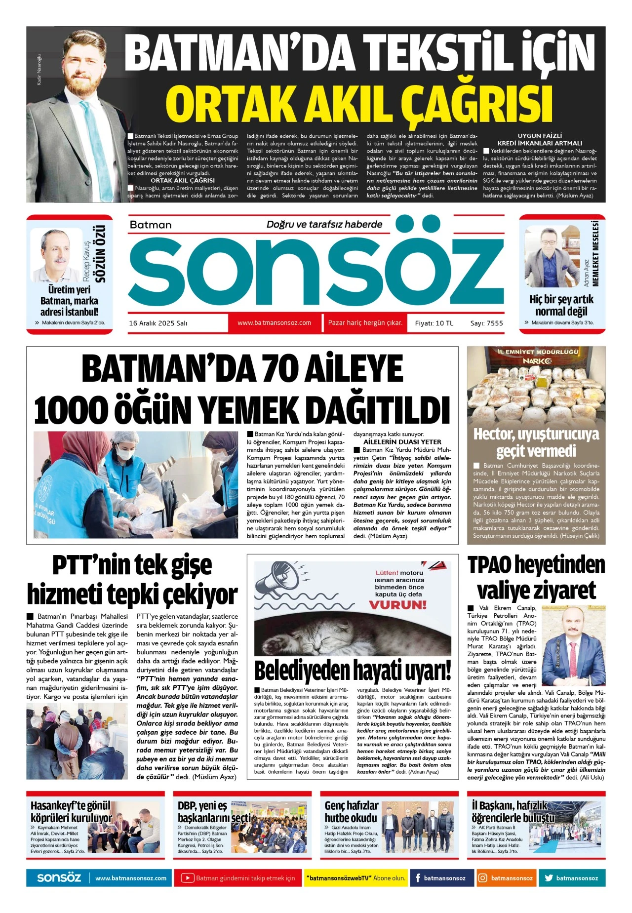 16 Aralık 2025 e-gazete