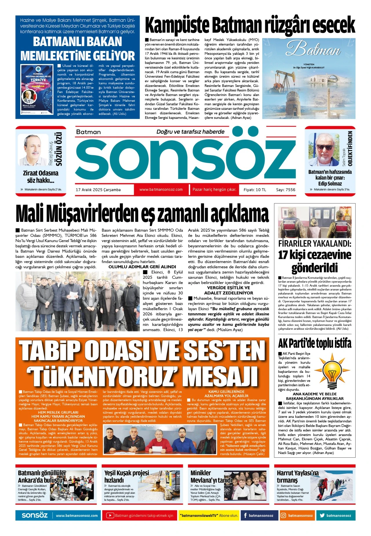 17 Aralık 2025 e-gazete