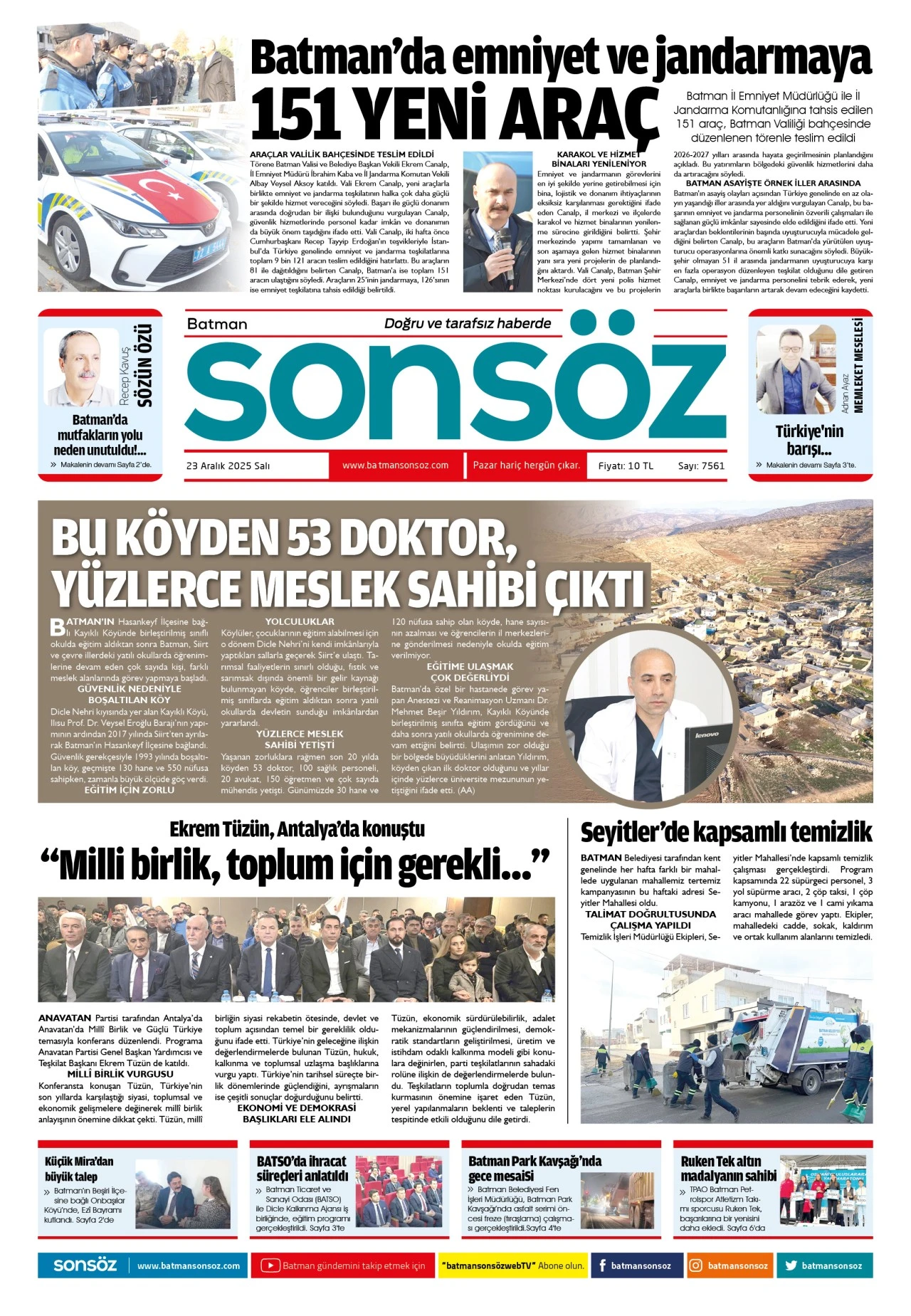 23 Aralık 2025 e-gazete