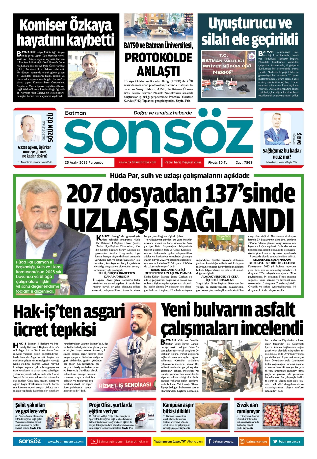 25 Aralık 2025 e-gazete
