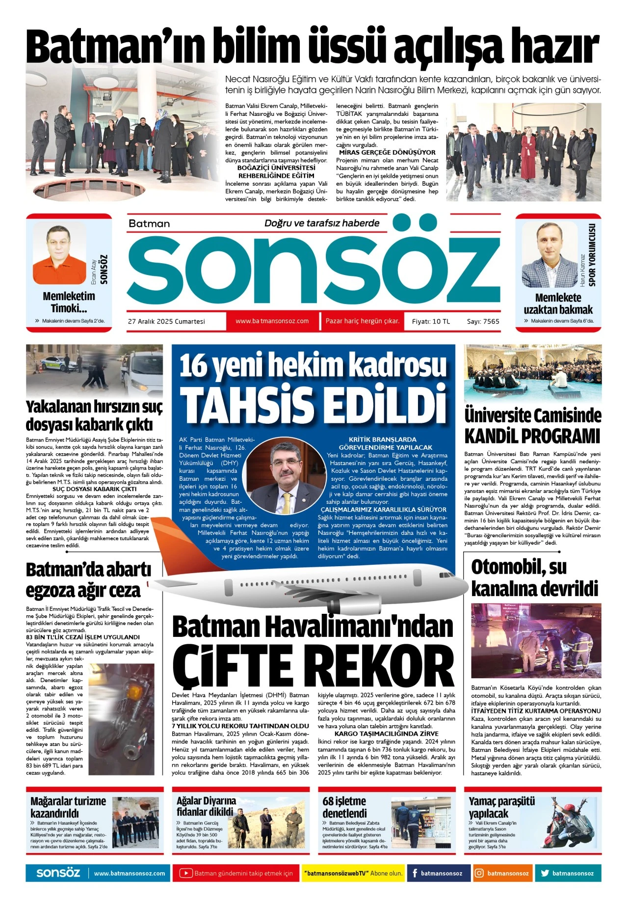 27 Aralık 2025 e-gazete