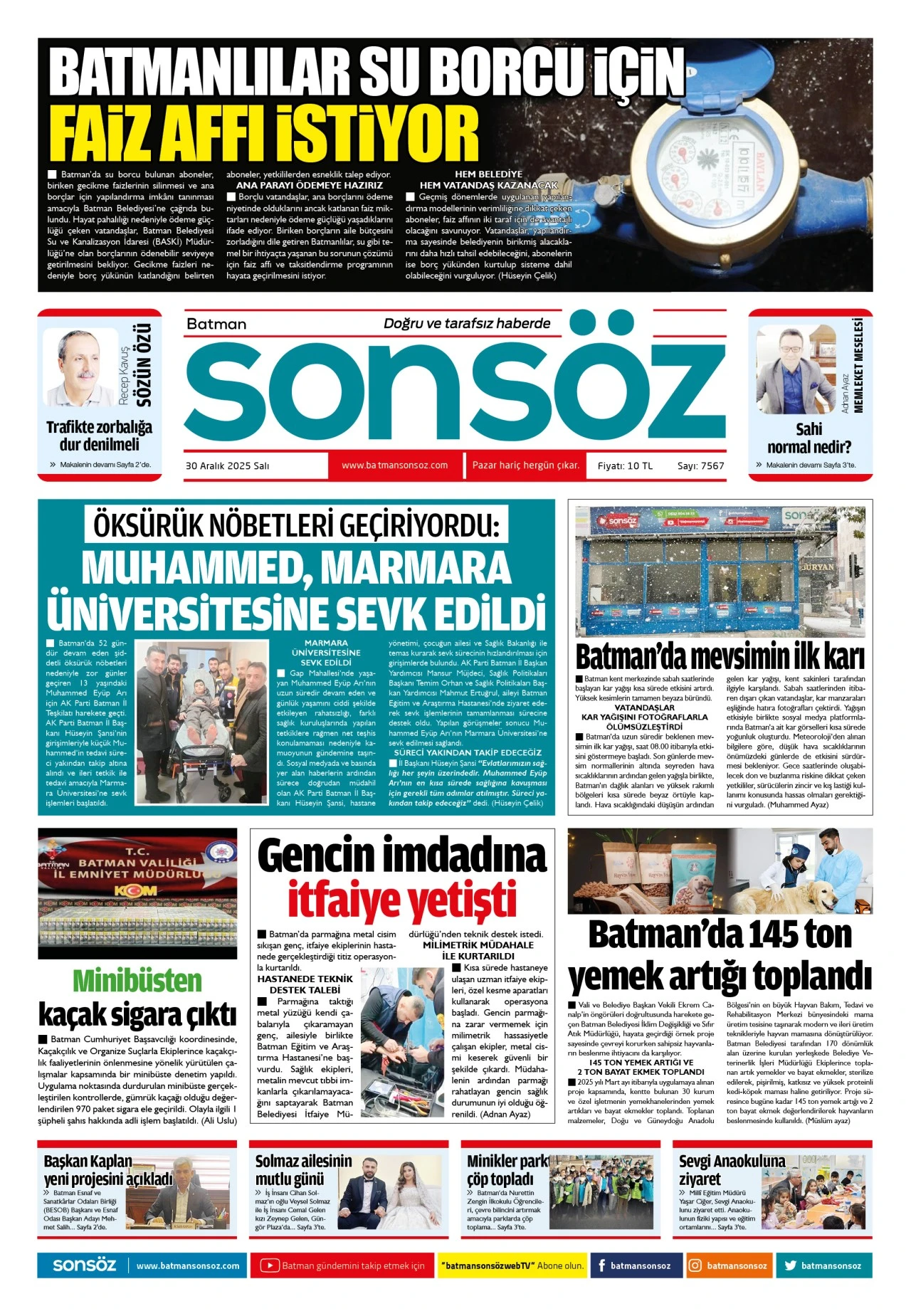 30 Aralık 2025 e-gazete