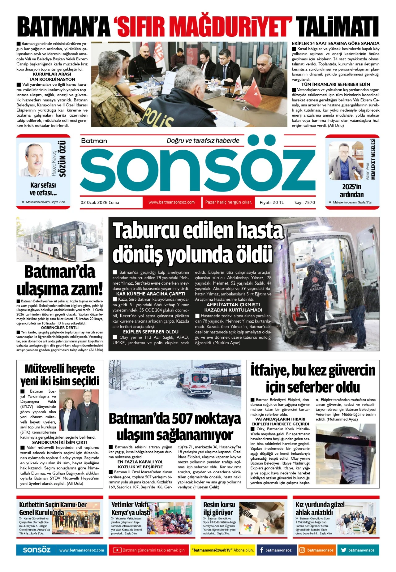 2 Ocak 2025 e-gazete