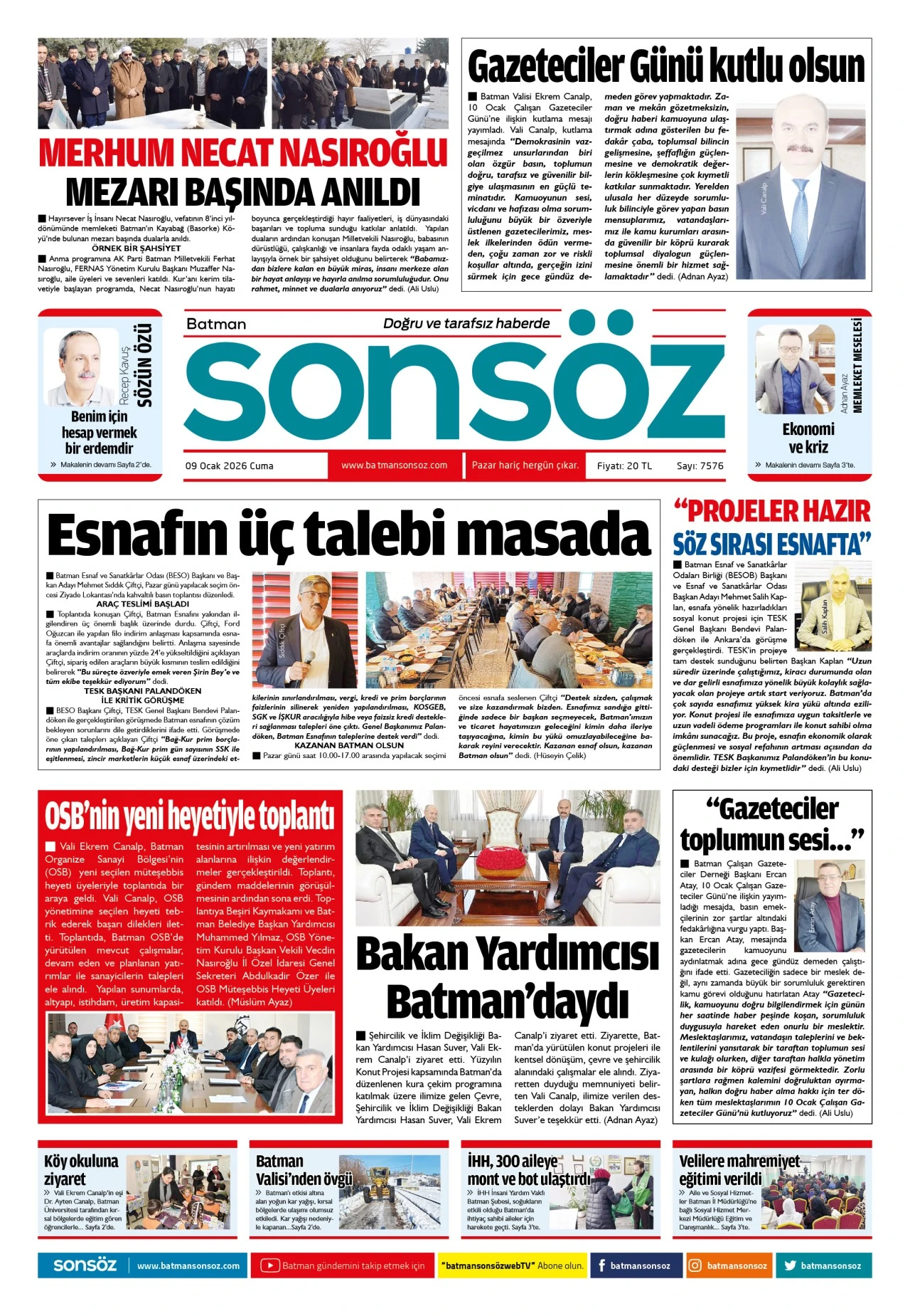 9 Ocak 2026 e-gazete
