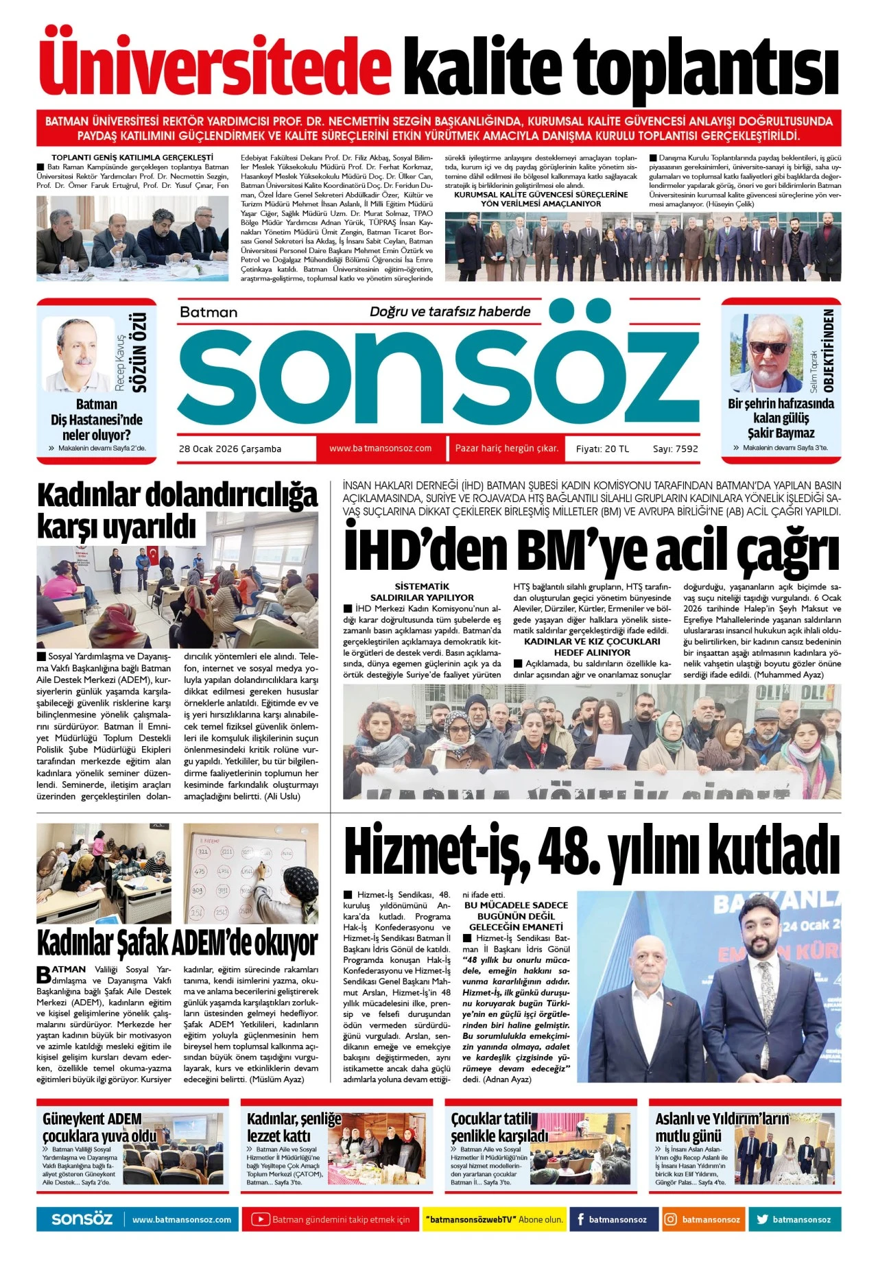 28 Ocak 2026 e-gazete