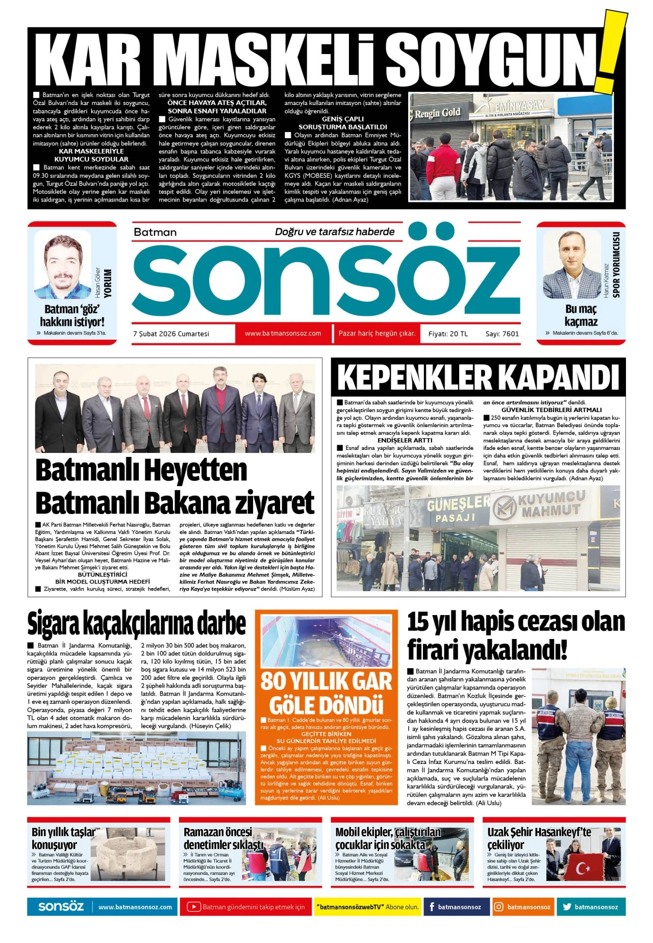 7 Şubat 2026 e-gazete
