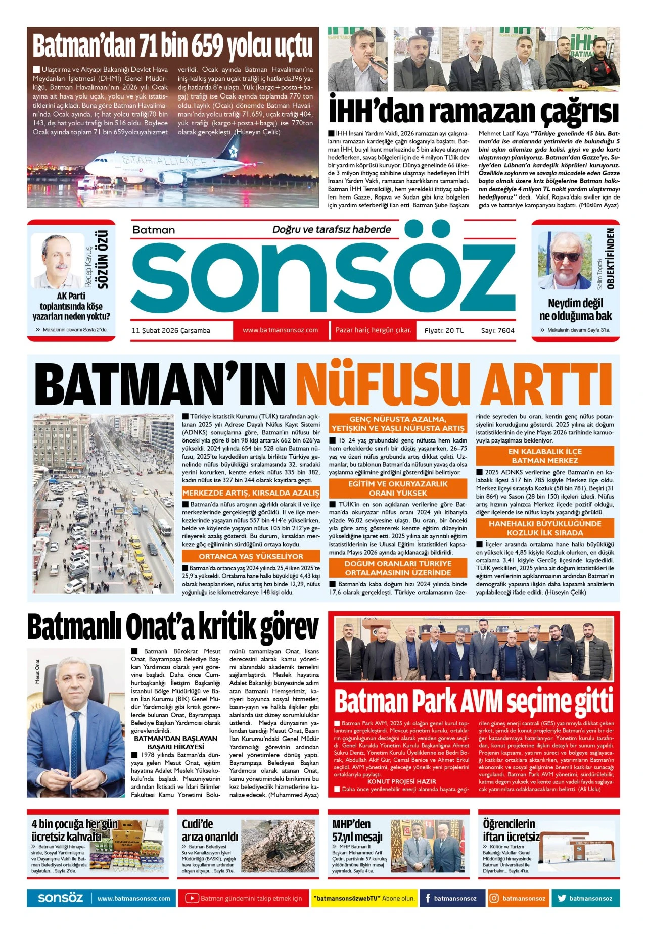 11 Şubat 2026 e-gazete