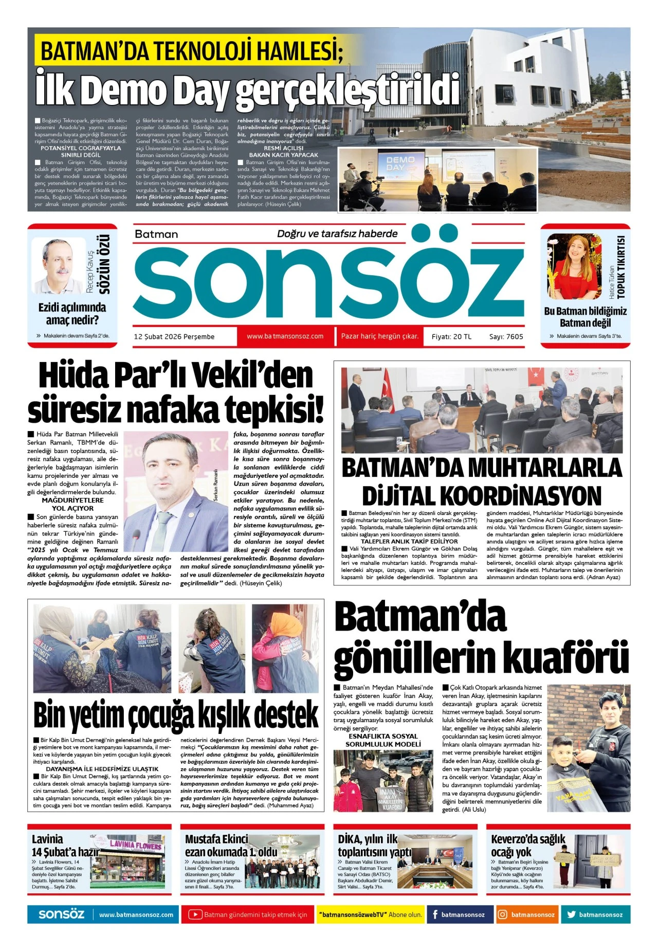 12 Şubat 2026 e-gazete