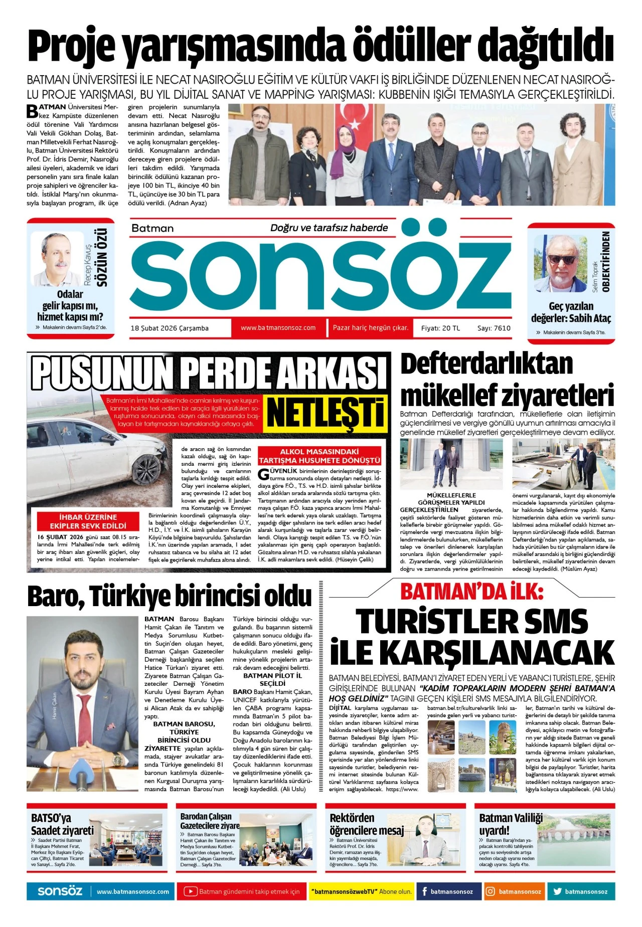 18 Şubat 2026 e-gazete