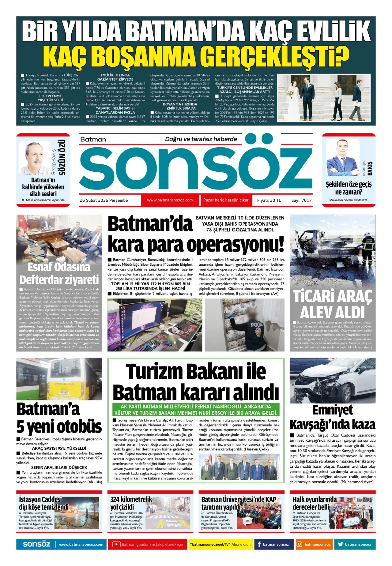 26 Şubat 2026 e-gazete
