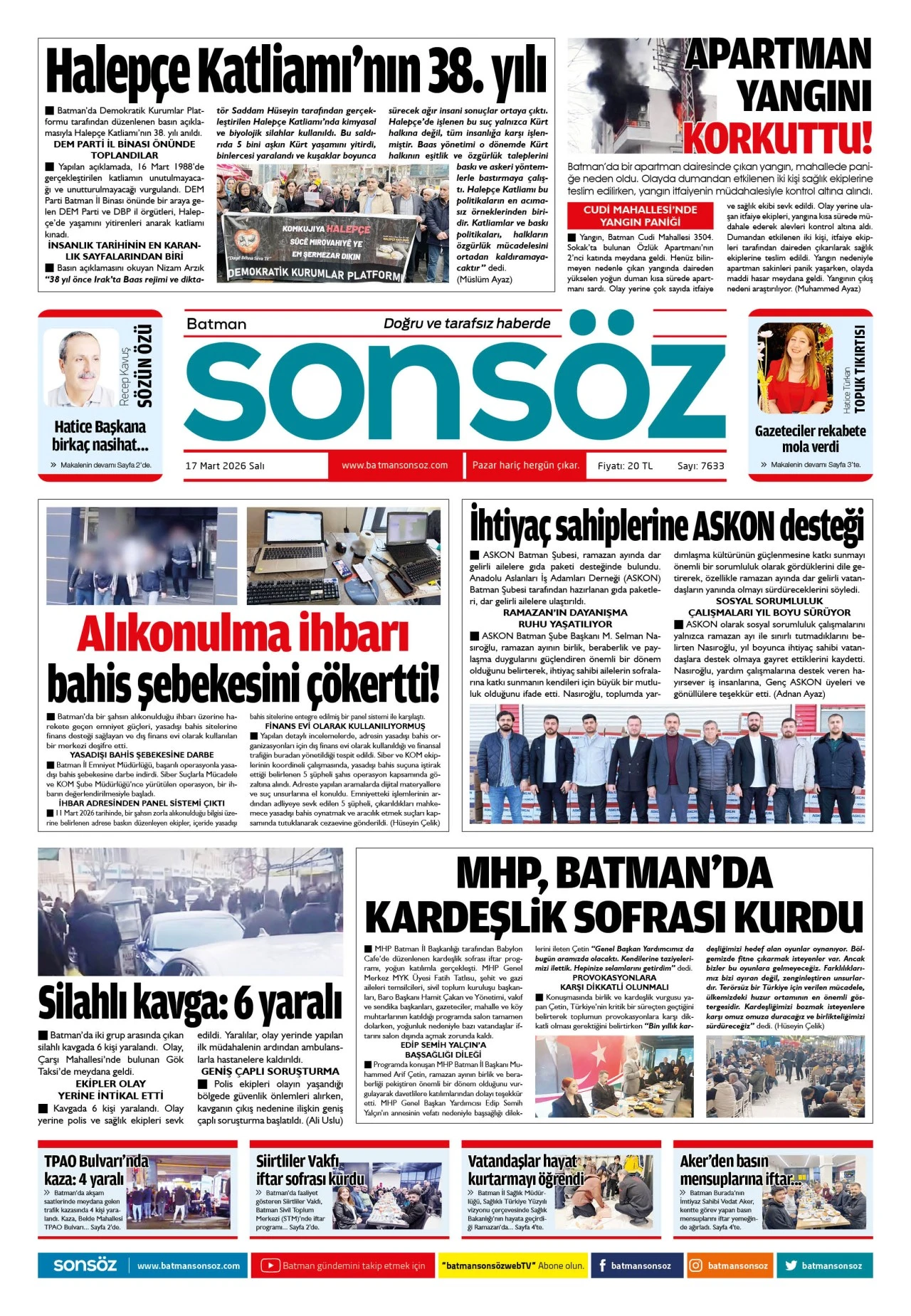 17 Mart 2026 e-gazete