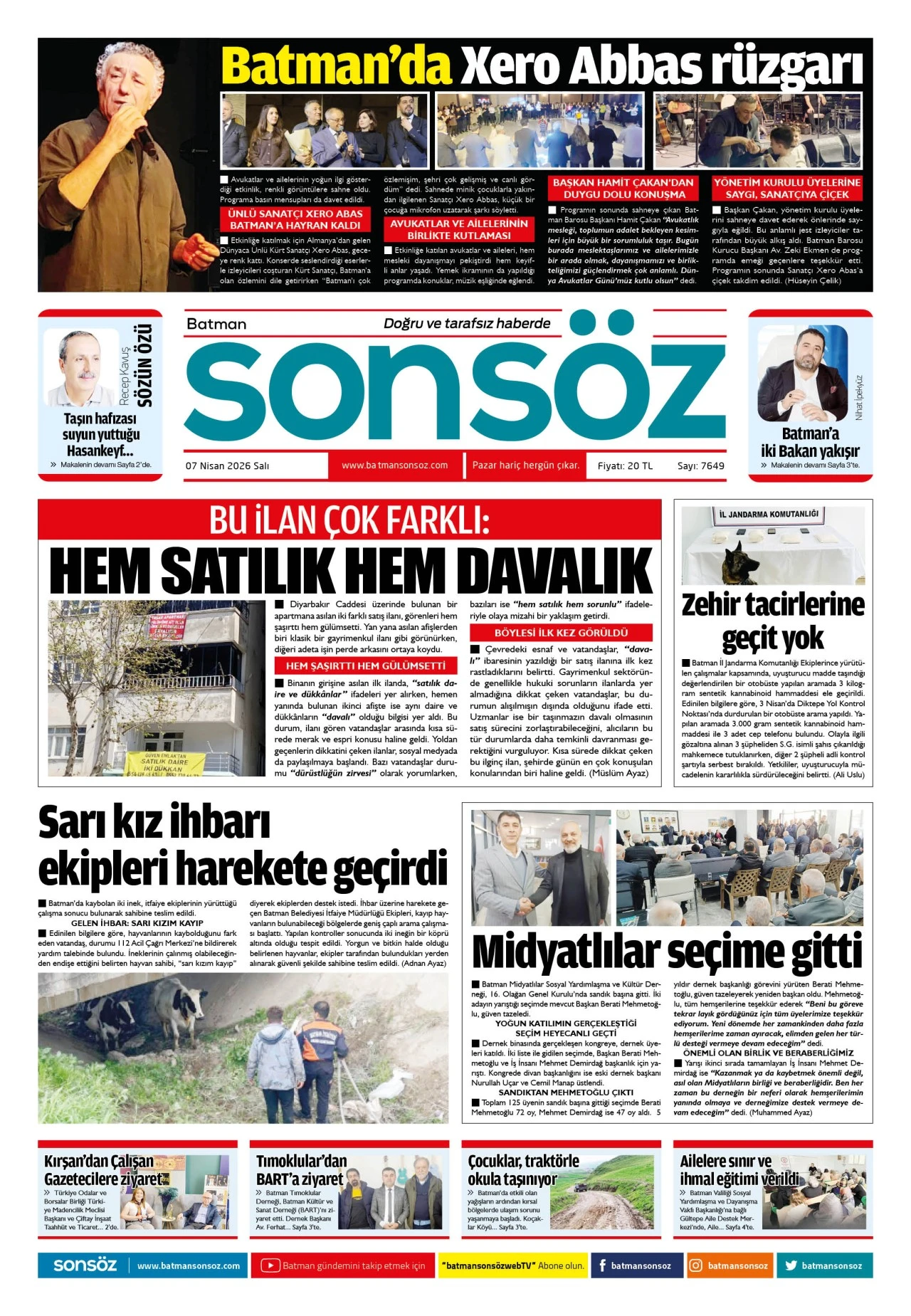 7 Nisan 2026 e-gazete