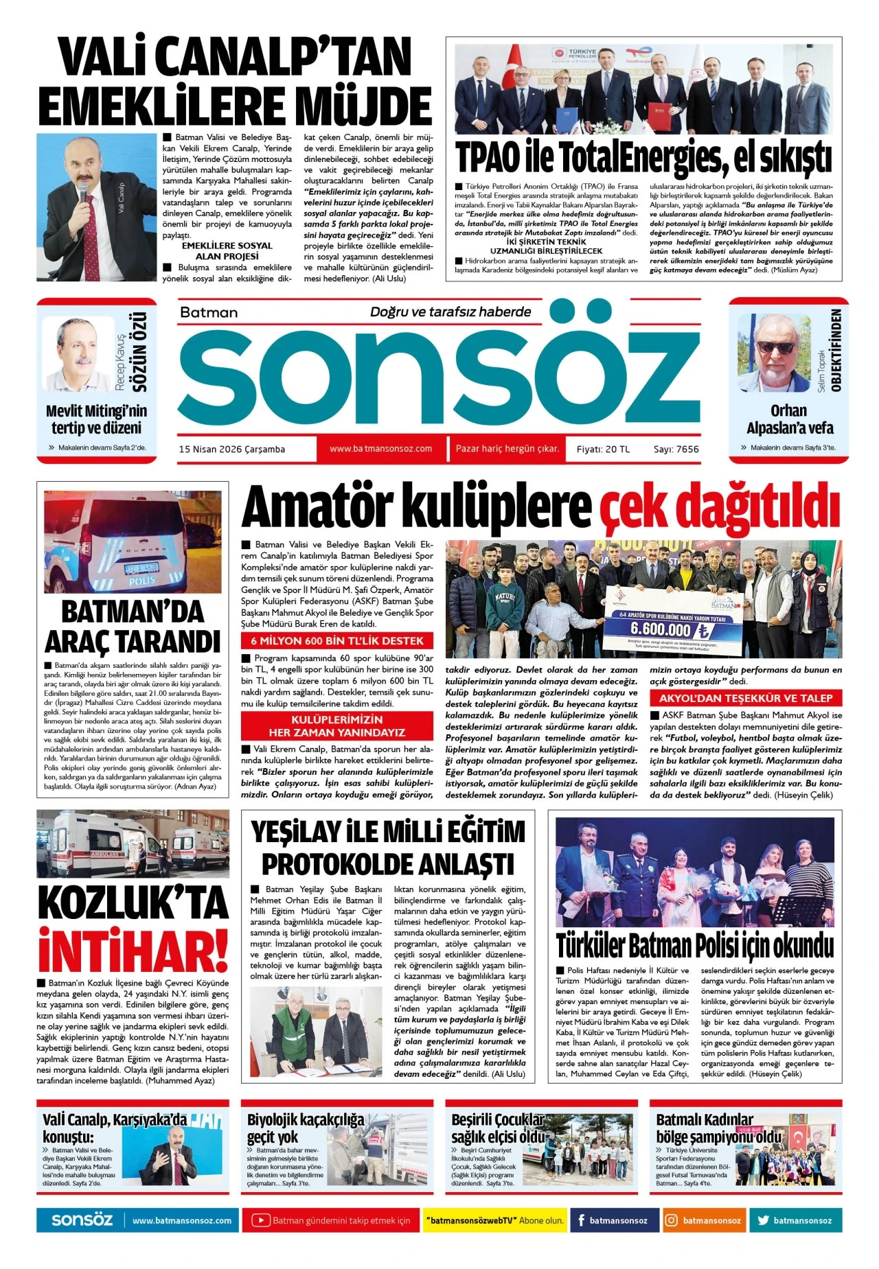 15 Nisan 2026 e-gazete