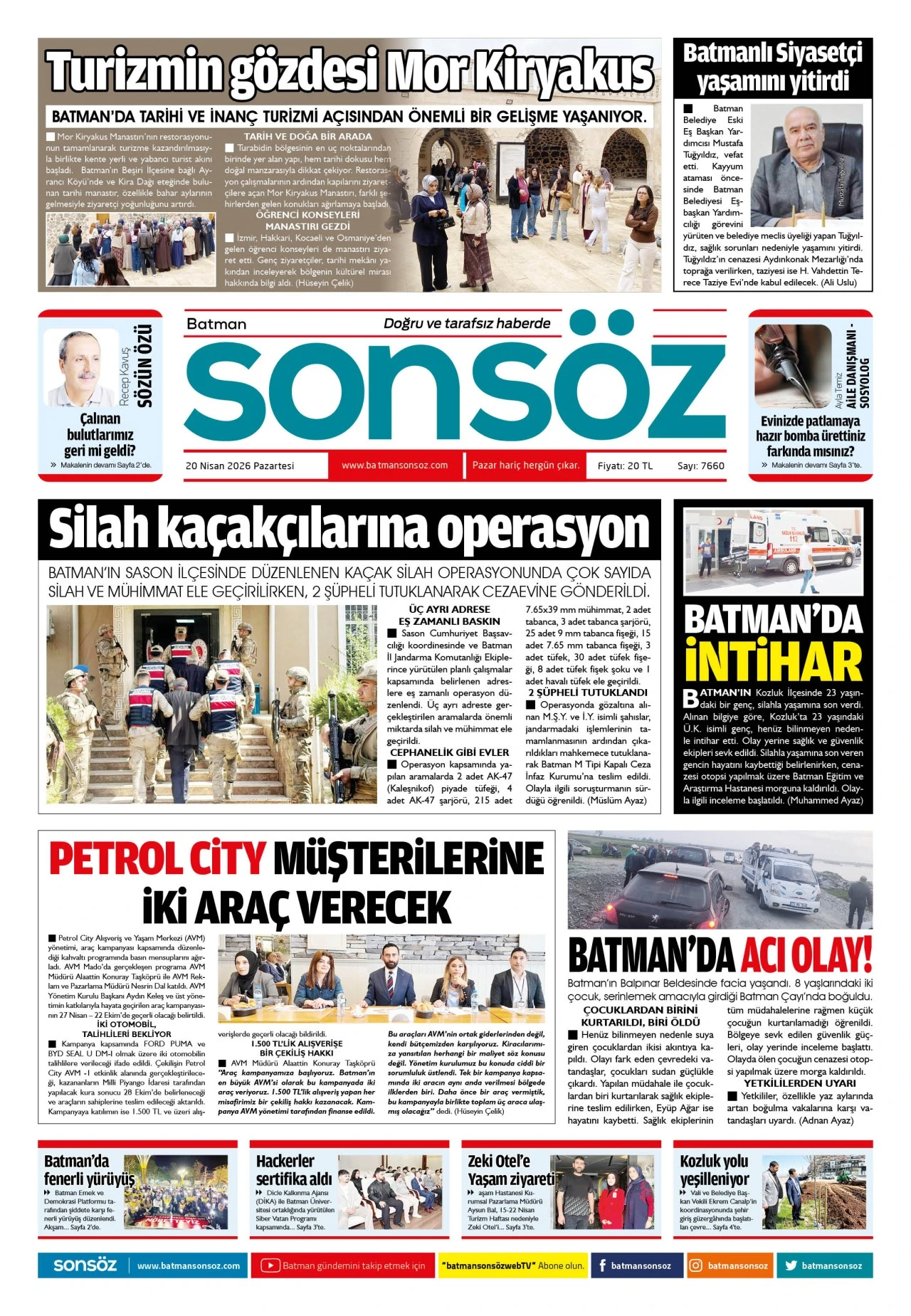 20 Nisan 2026 e-gazete