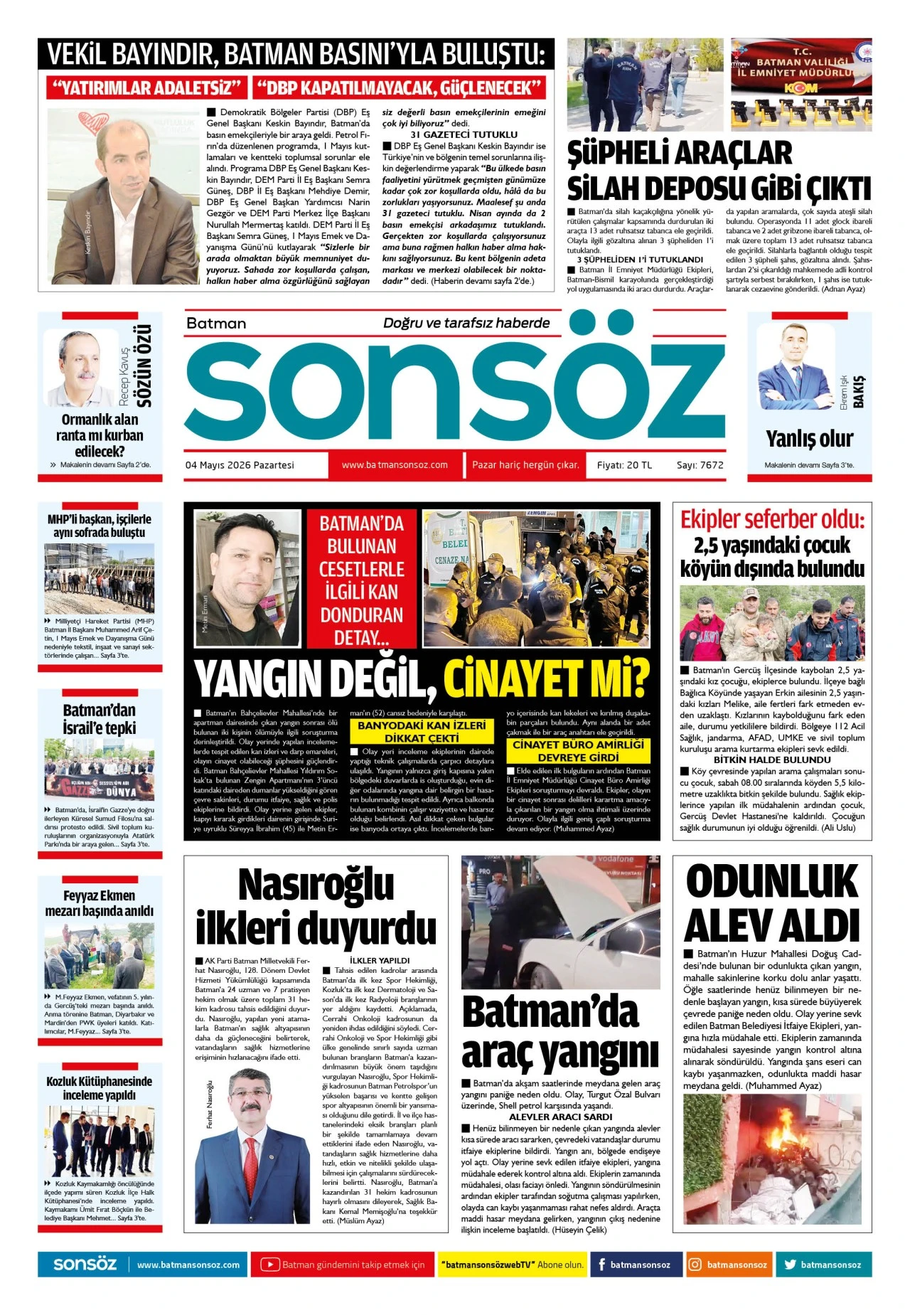 4 Mayıs 2026 e-gazete