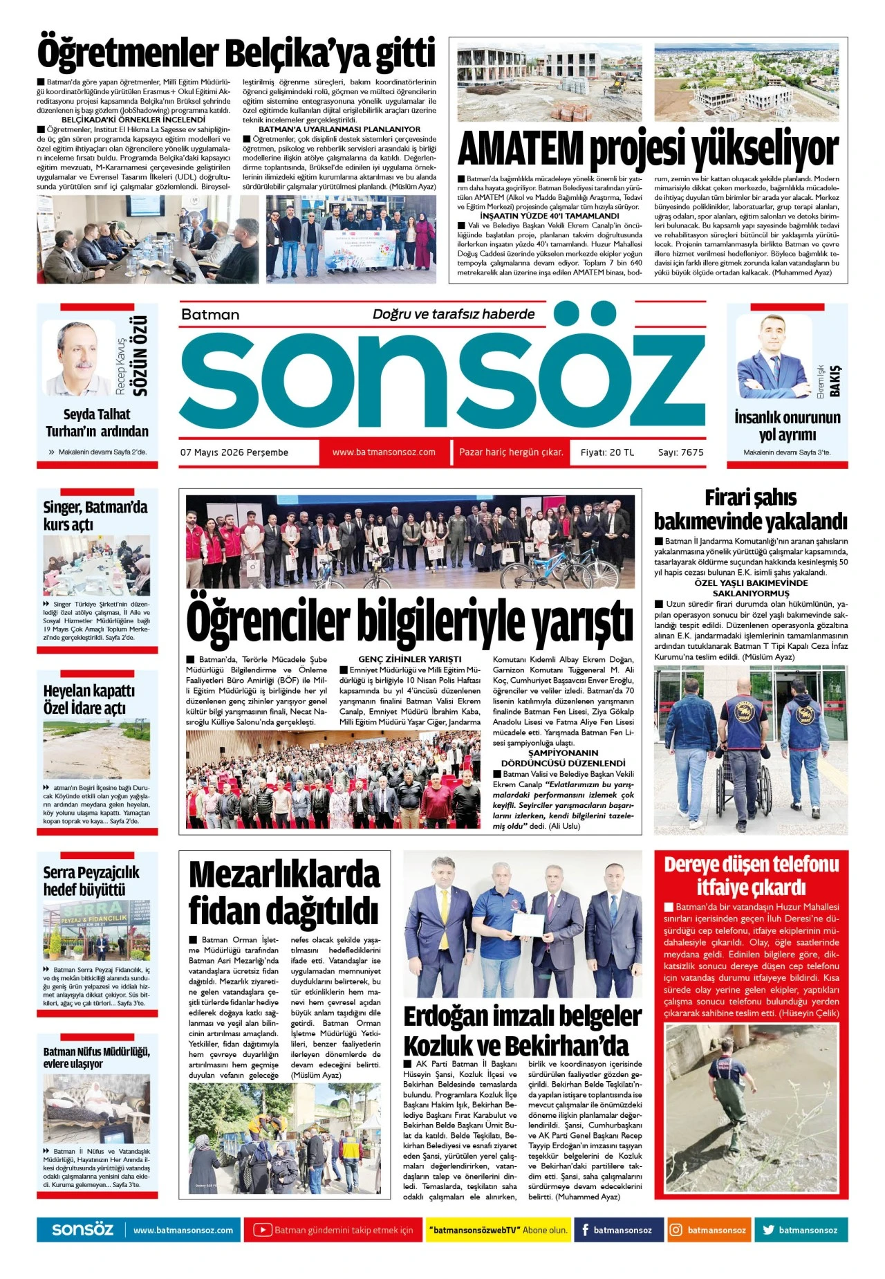 7 Mayıs 2026 e-gazete