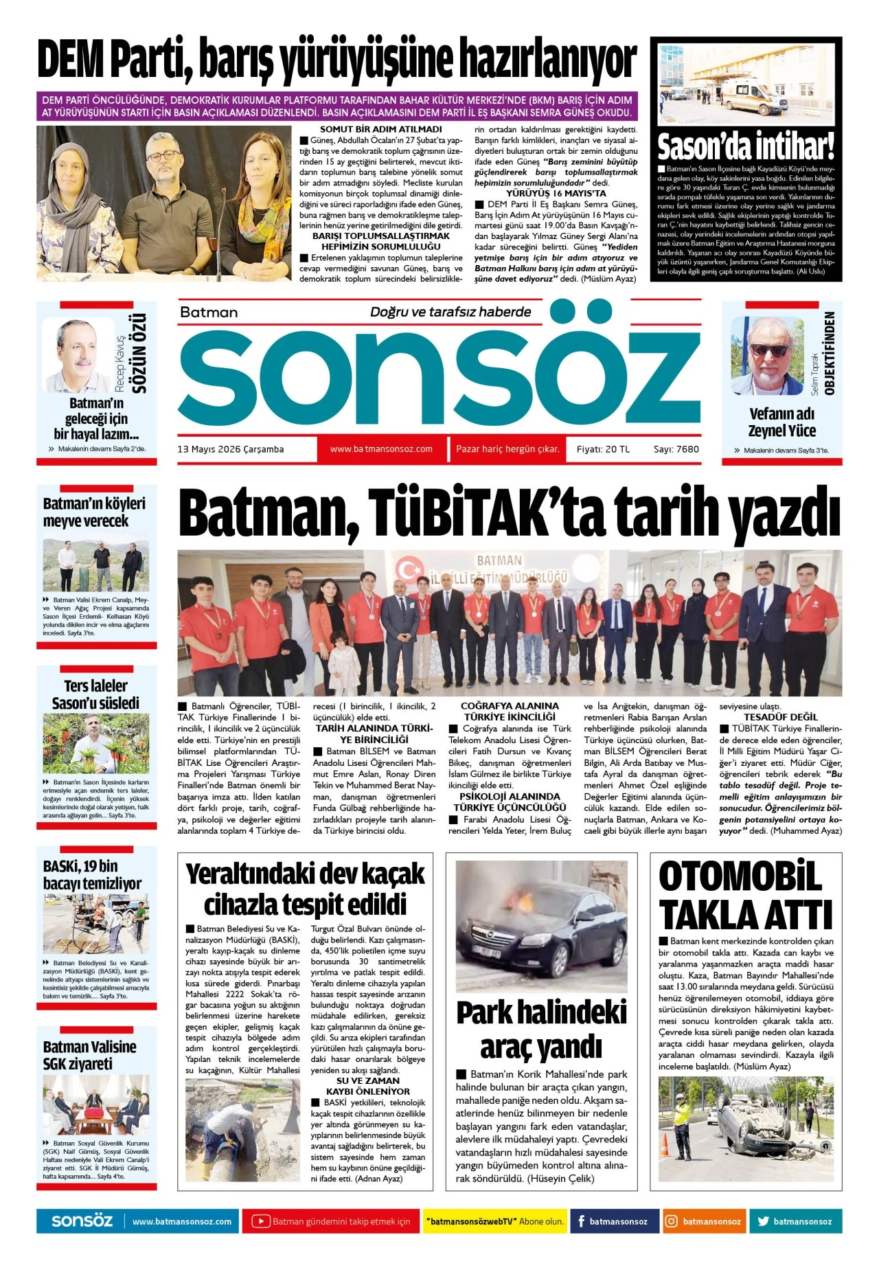 13 Mayıs 2026 e-gazete