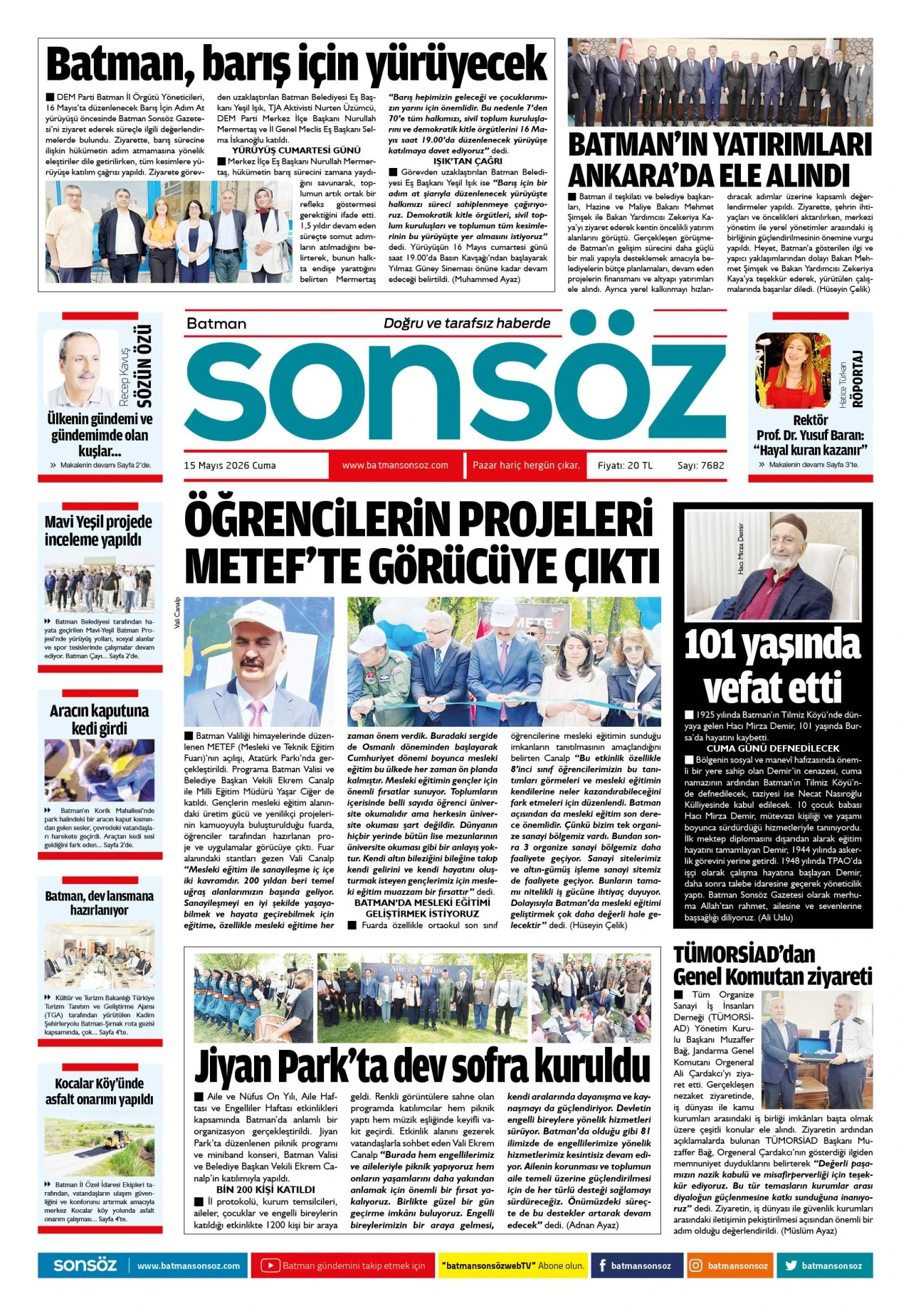 15 Mayıs 2026 e-gazete