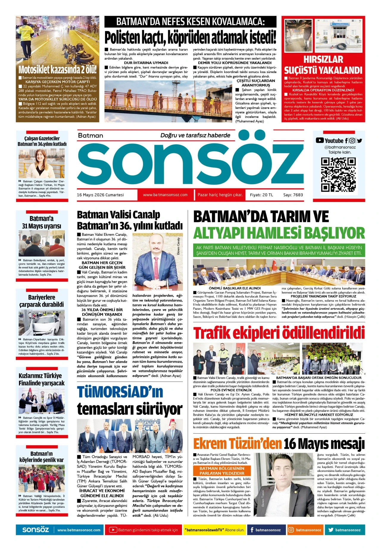 16 Mayıs 2026 e-gazete