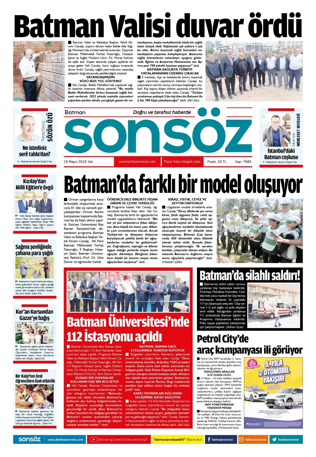 19 Mayıs 2026 e-gazete