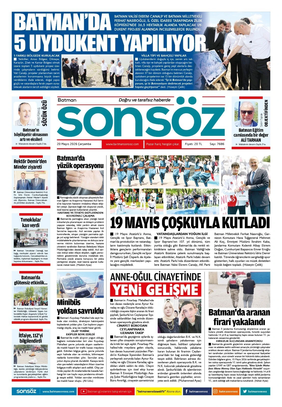 20 Mayıs 2026 e-gazete