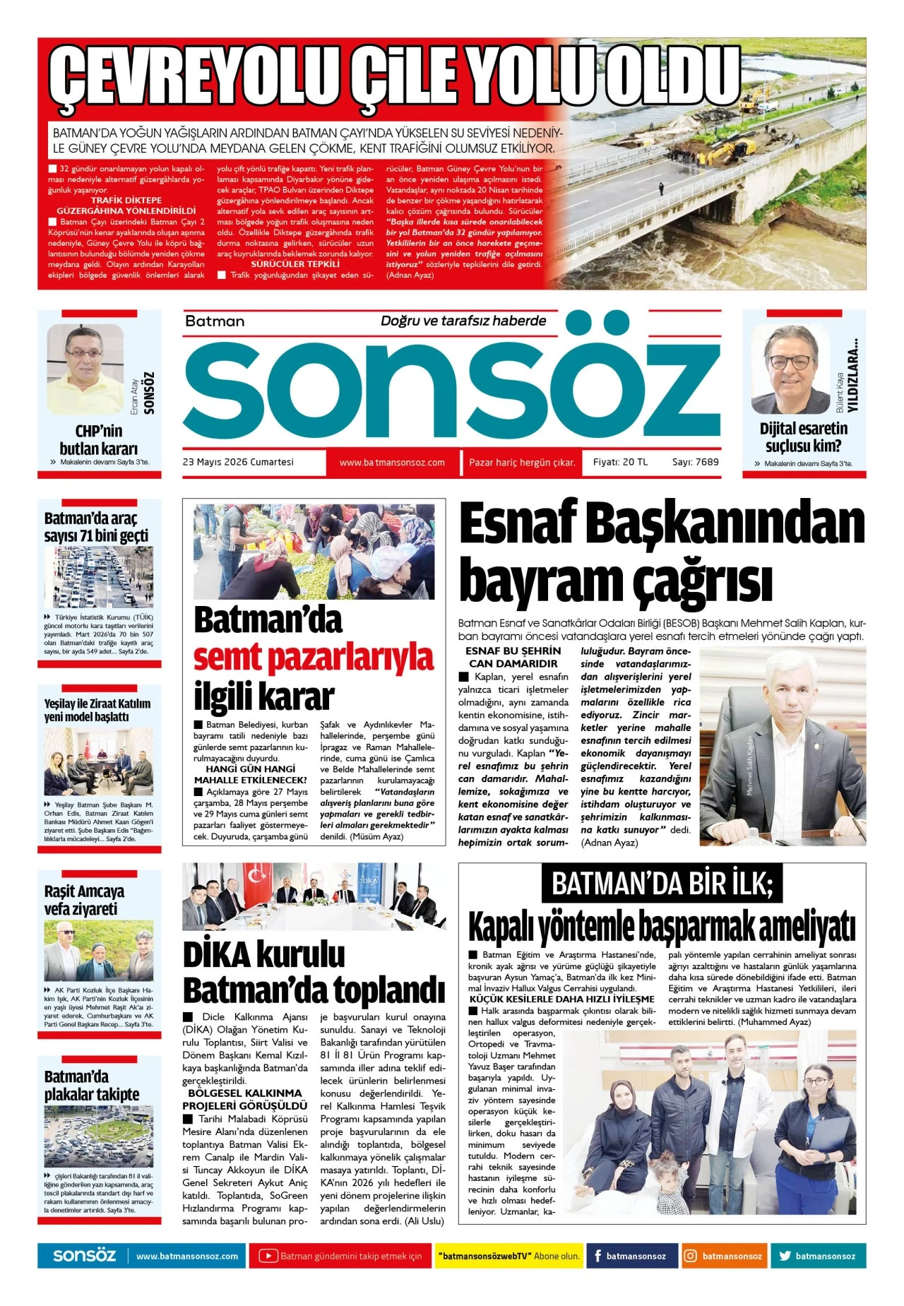 23 Mayıs 2026 e-gazete