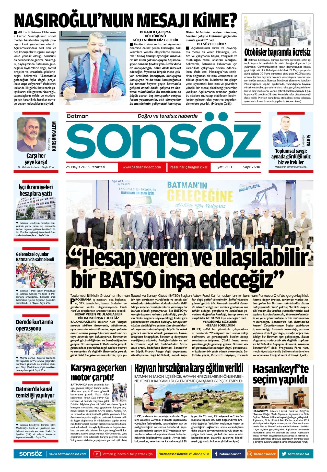 25 Mayıs 2026 e-gazete