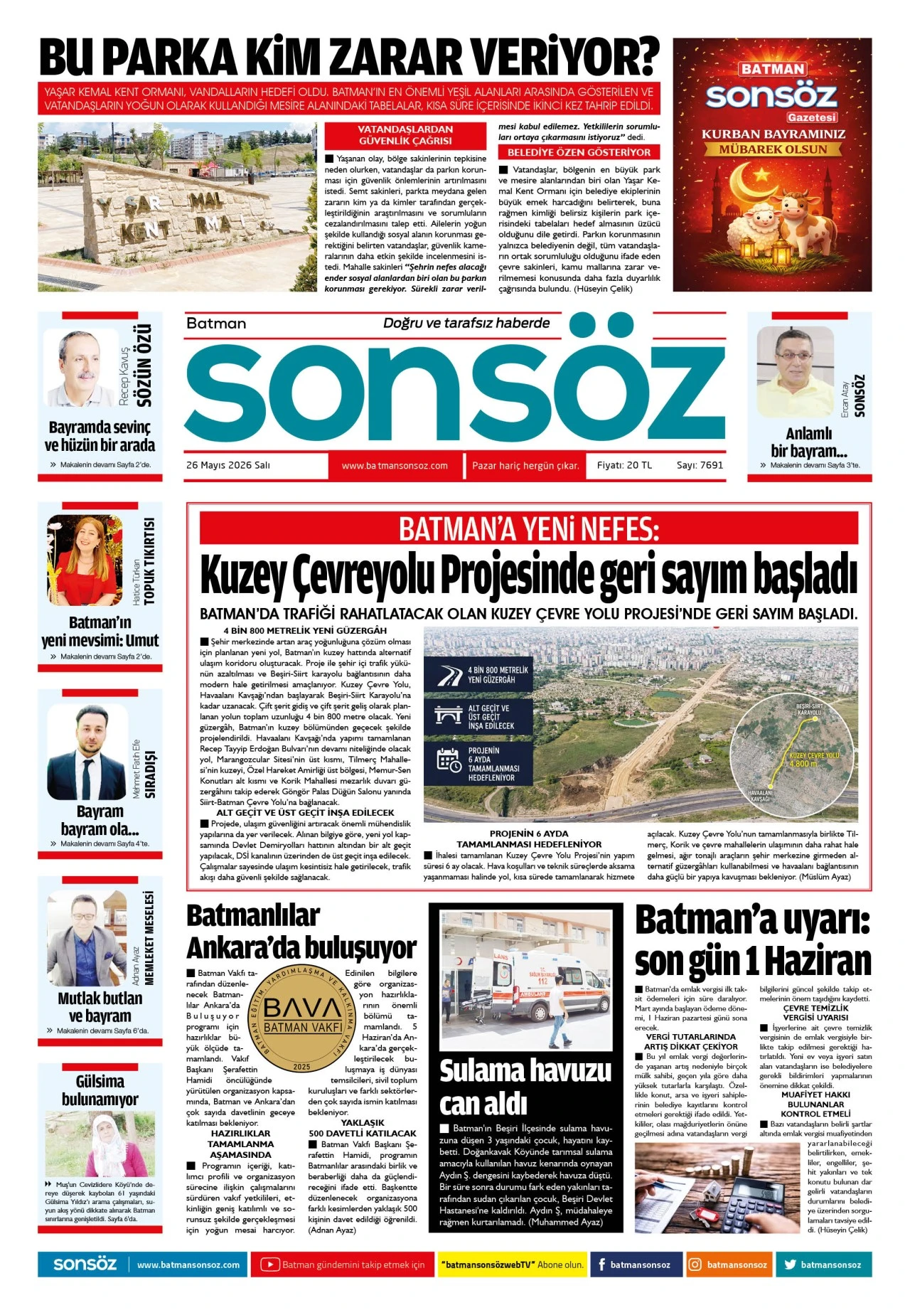 26 Mayıs 2026 e-gazete