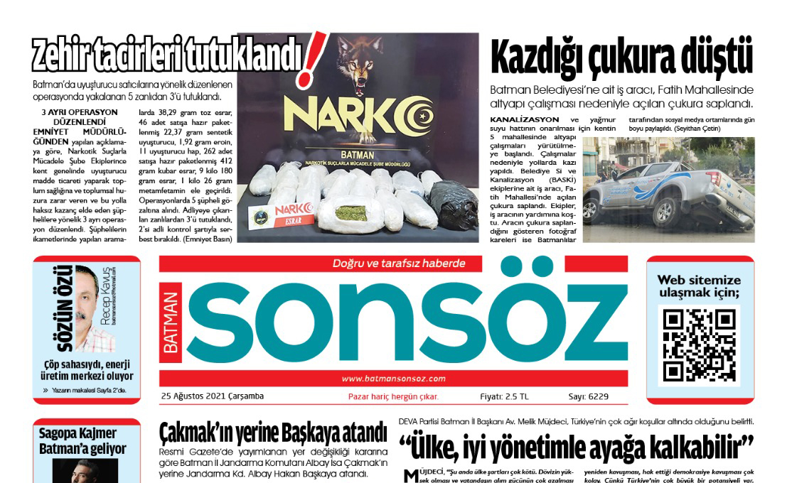 25 AĞUSTOS 2021 E-GAZETE