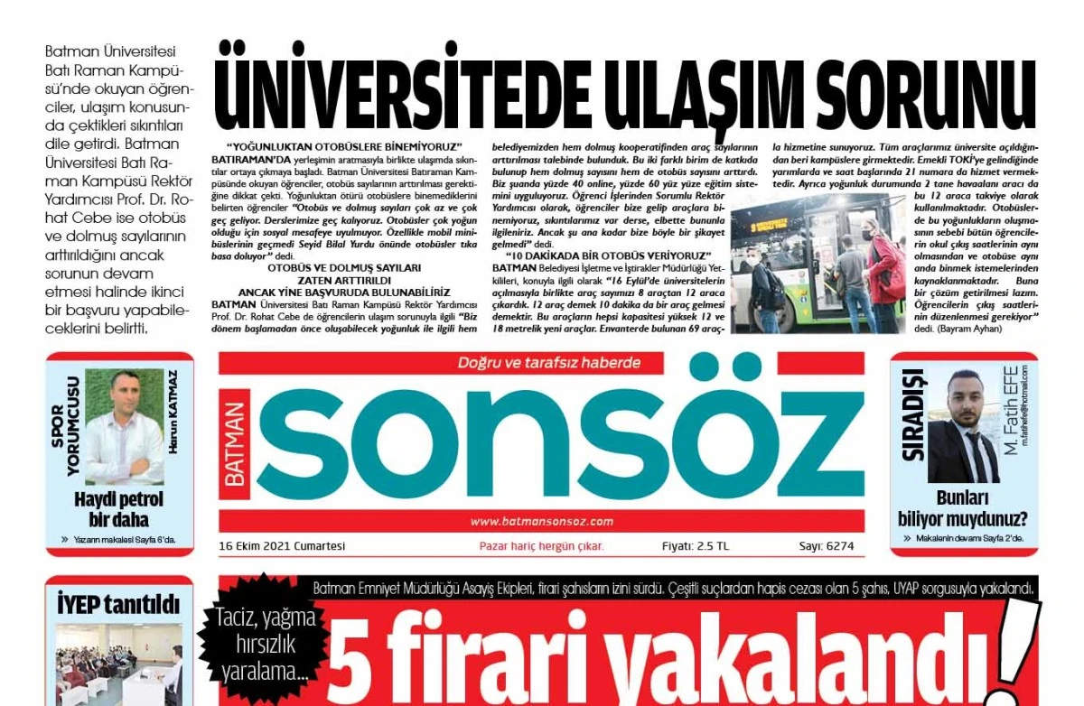 16 EKİM 2021 E-GAZETE