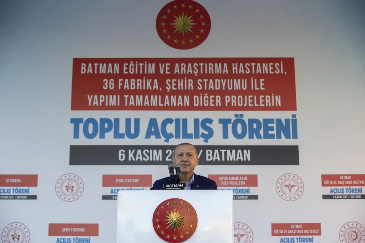 Cumhurbaşkanı Recep Tayyip Erdoğan Batman'daydı
