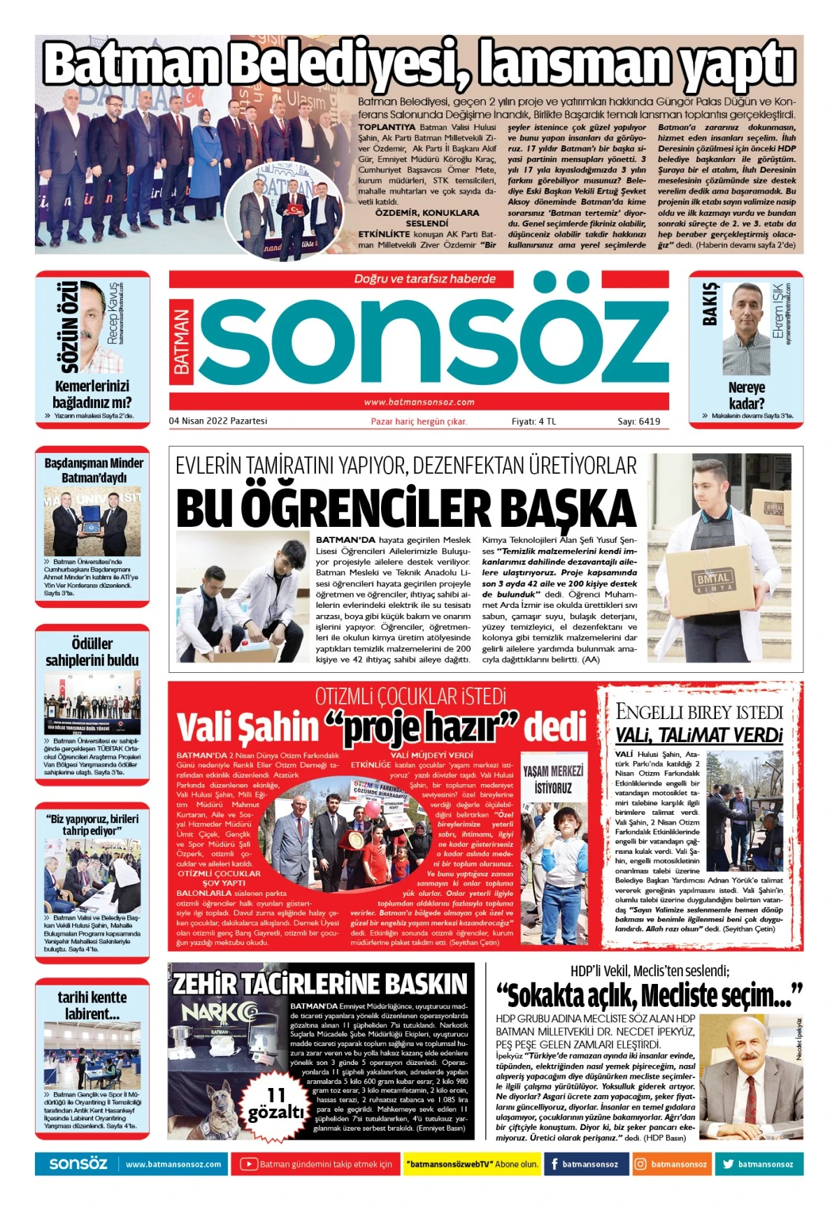 04 Nisan 2022 E-gazete