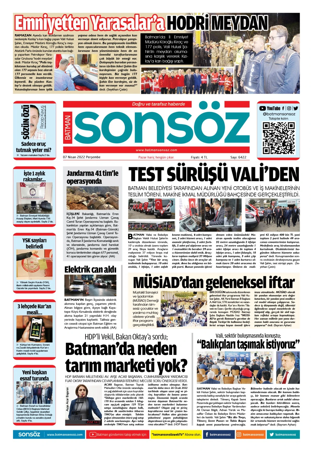 07 Nisan 2022 E-gazete
