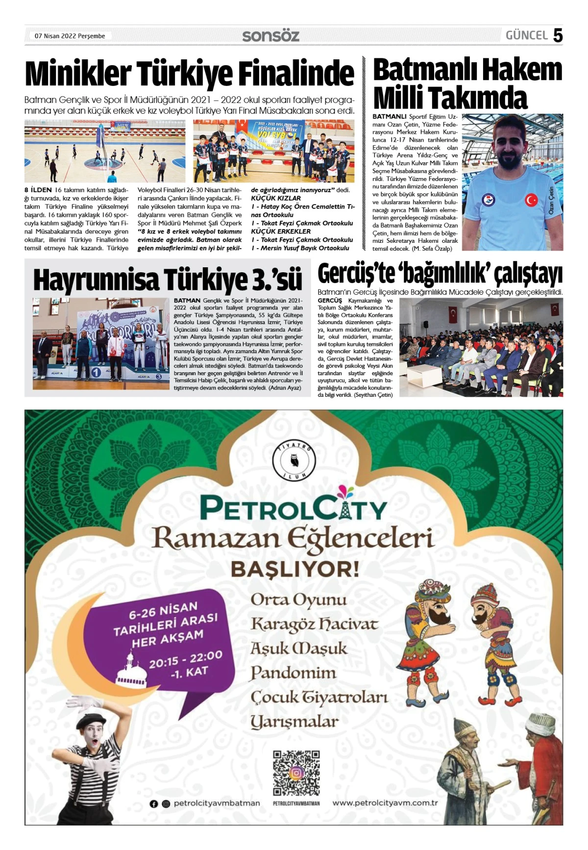 07 Nisan 2022 E-gazete