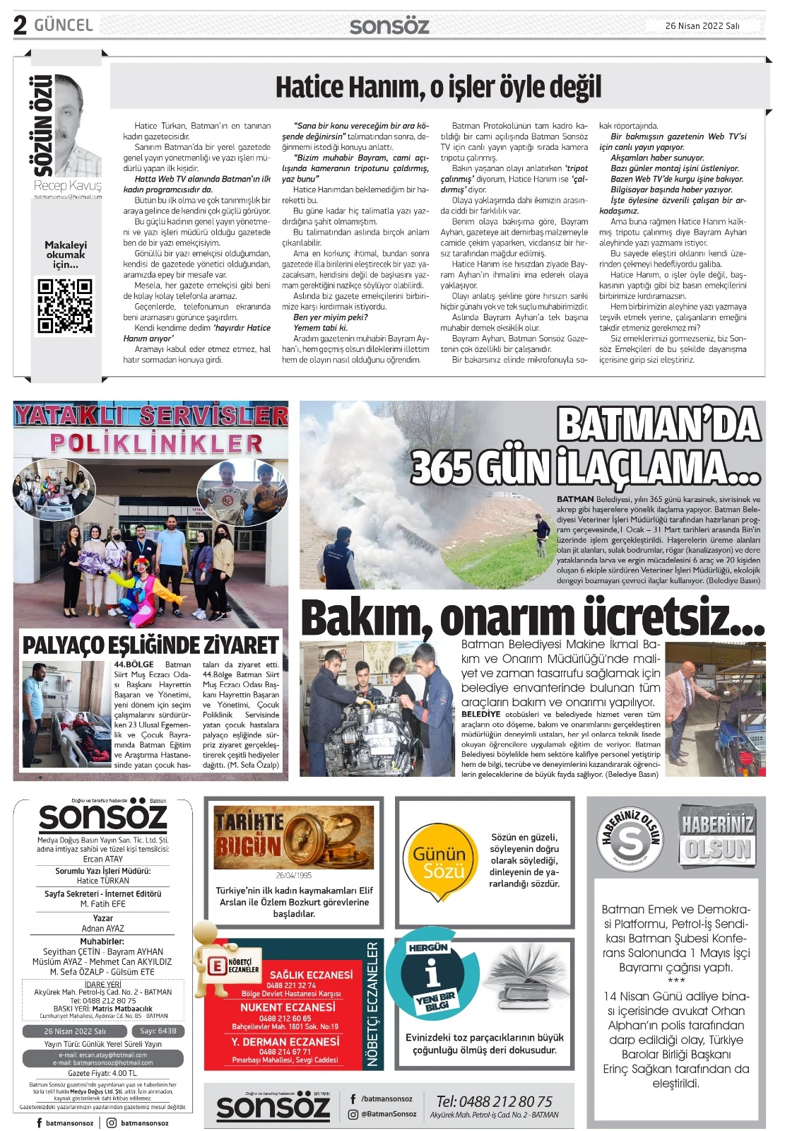 26 Nisan 2022 E-gazete