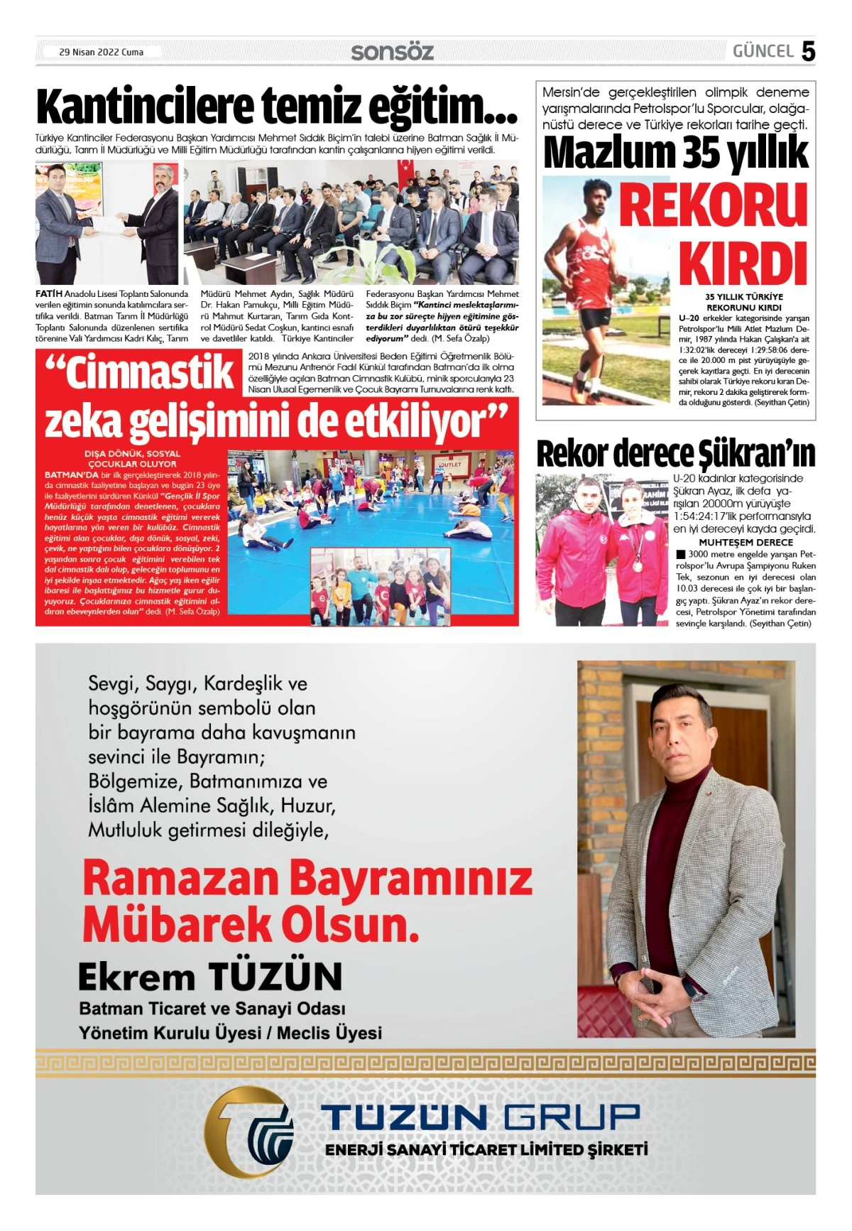 29 Nisan 2022 E-gazete