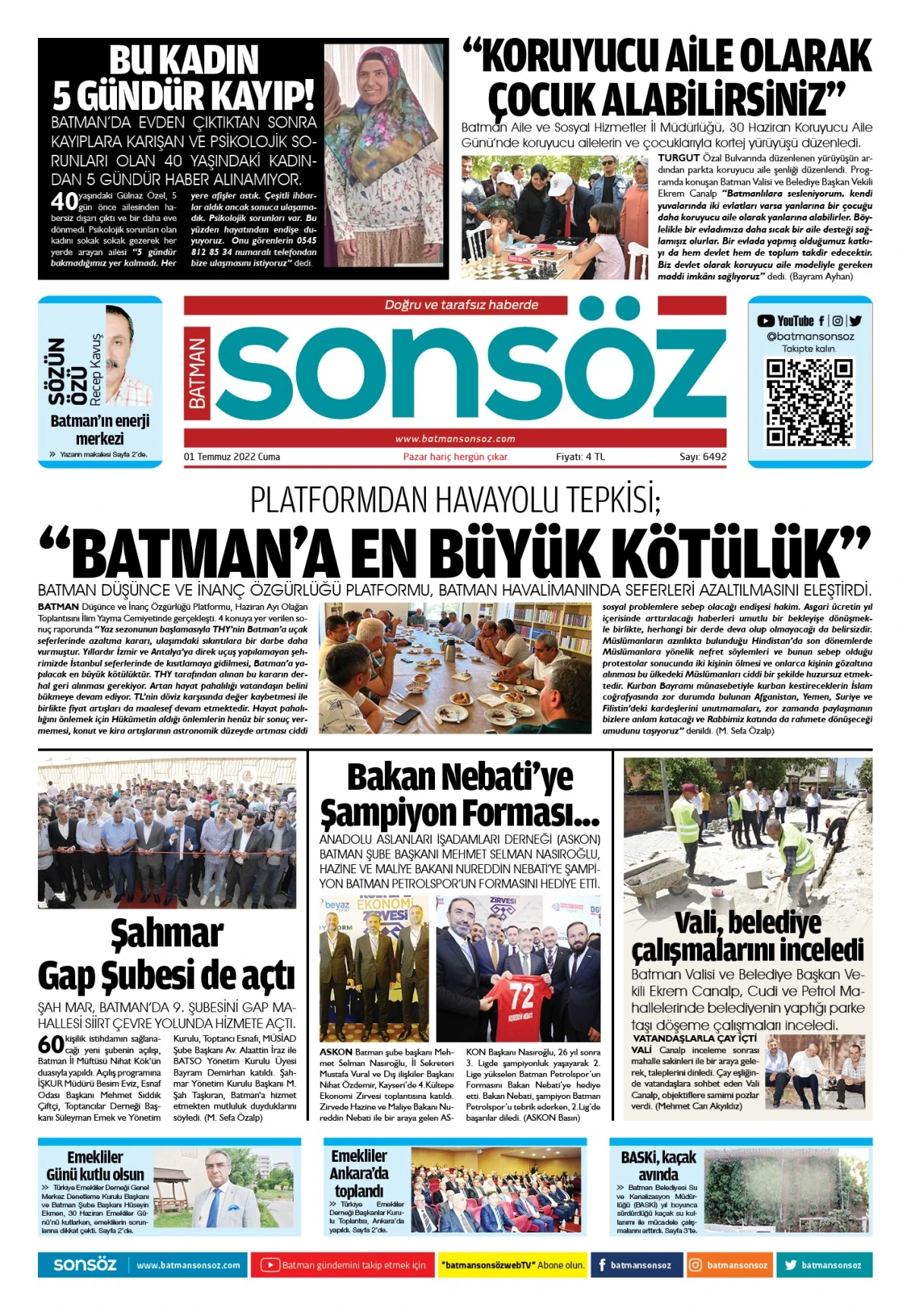 01 Temmuz 2022 e-gazete