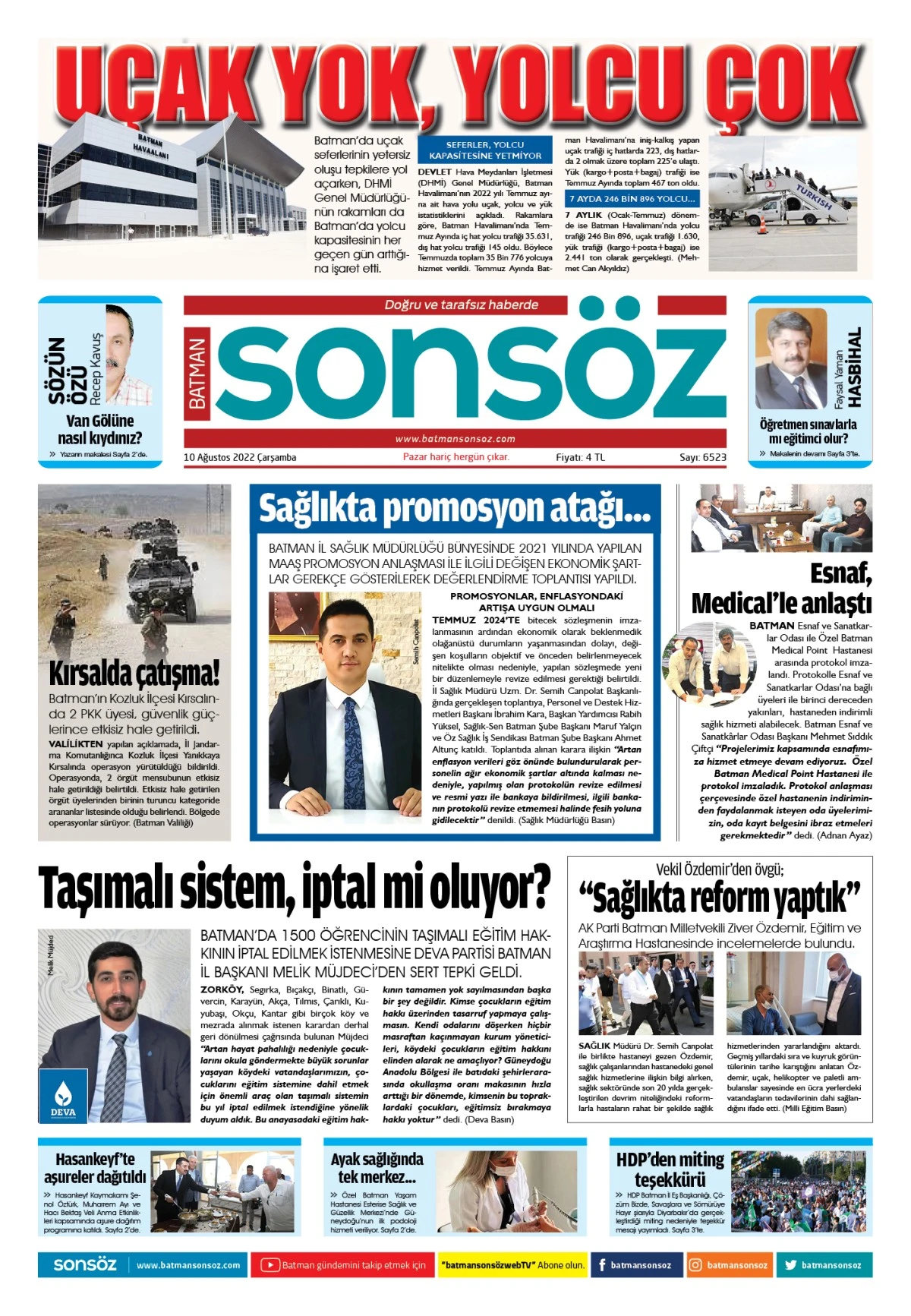 10 Ağustos 2022 e-gazete