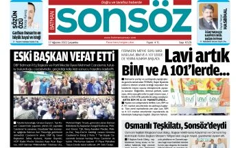 17 Ağustos 2022 e-gazete
