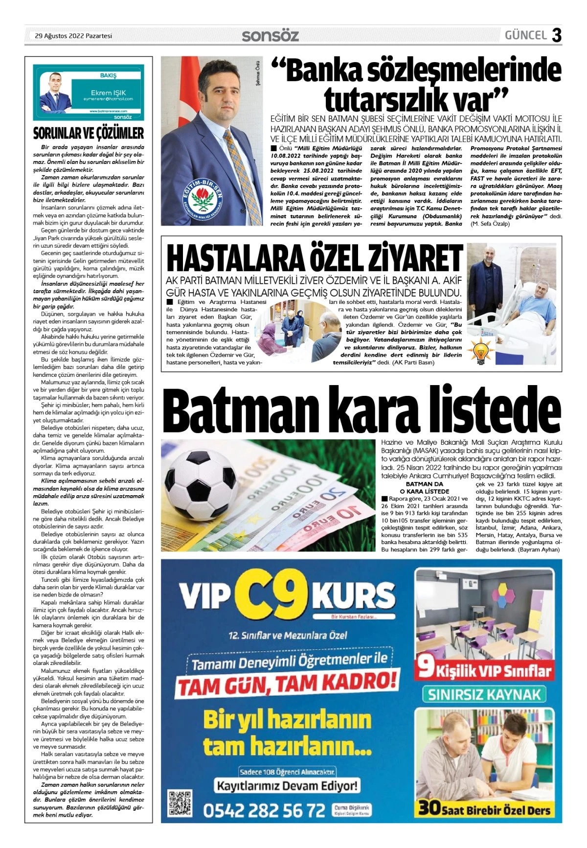 29 Ağustos 2022 e-gazete
