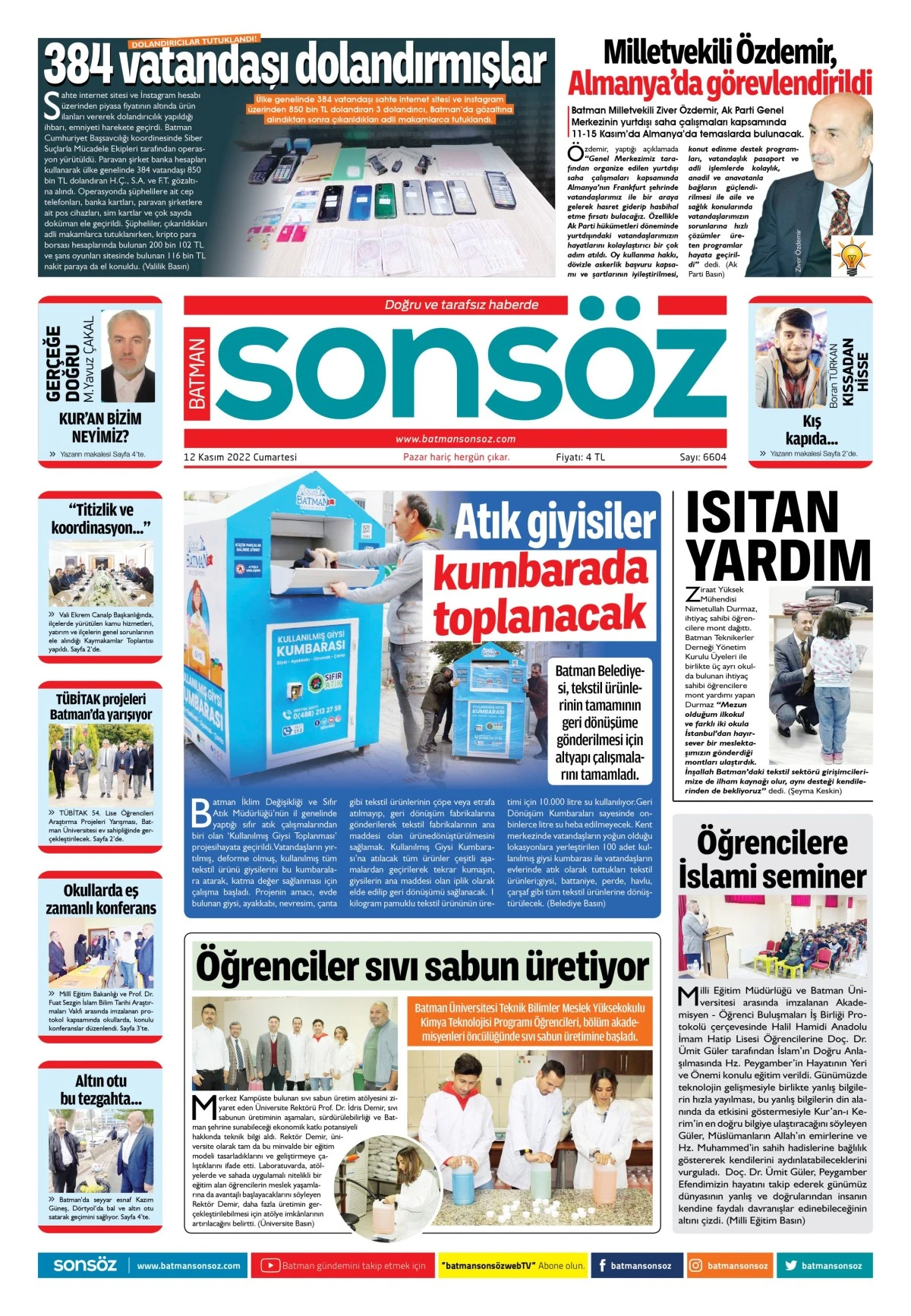 12 Kasım 2022 e-gazete