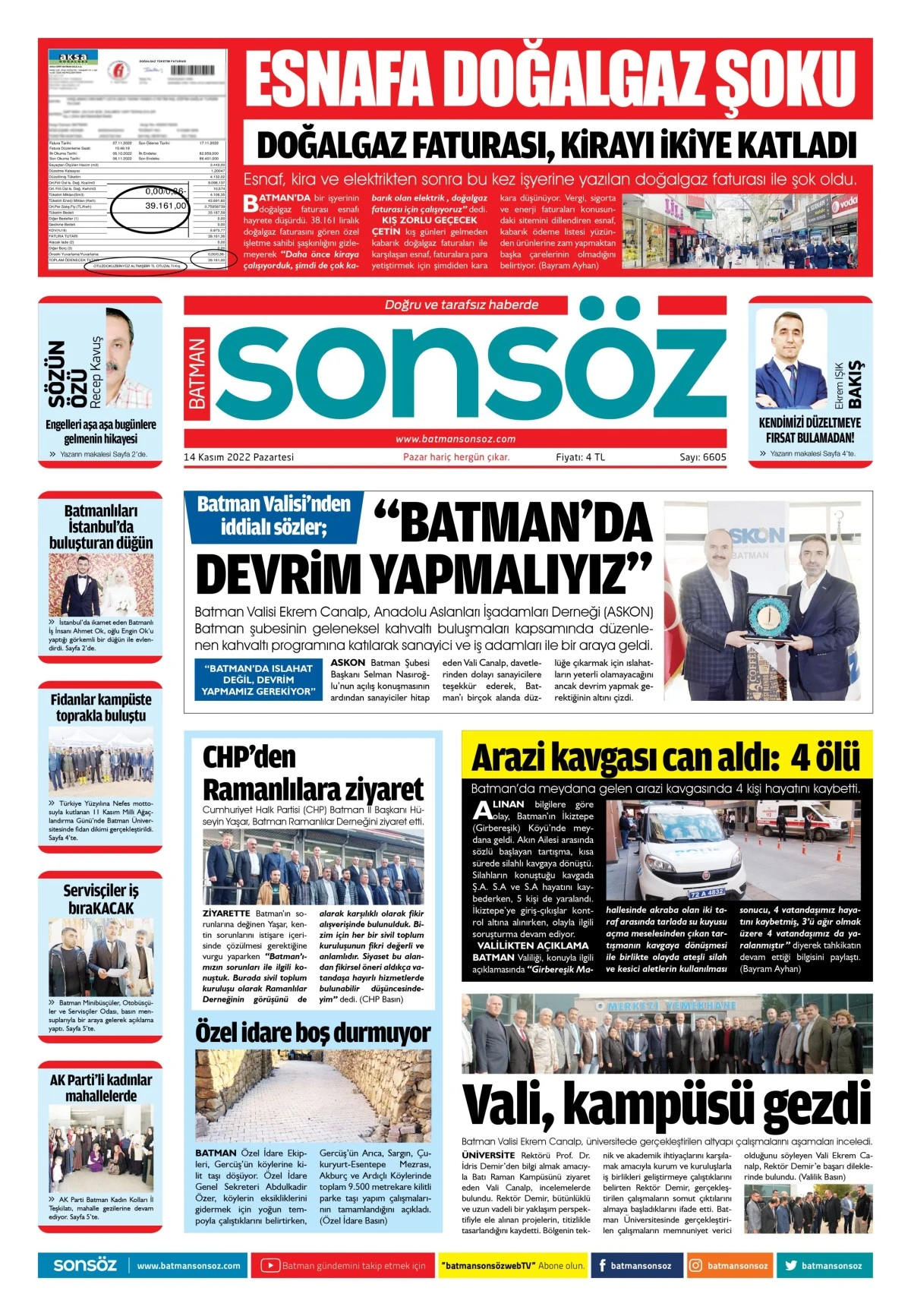 14 Kasım 2022 e-gazete