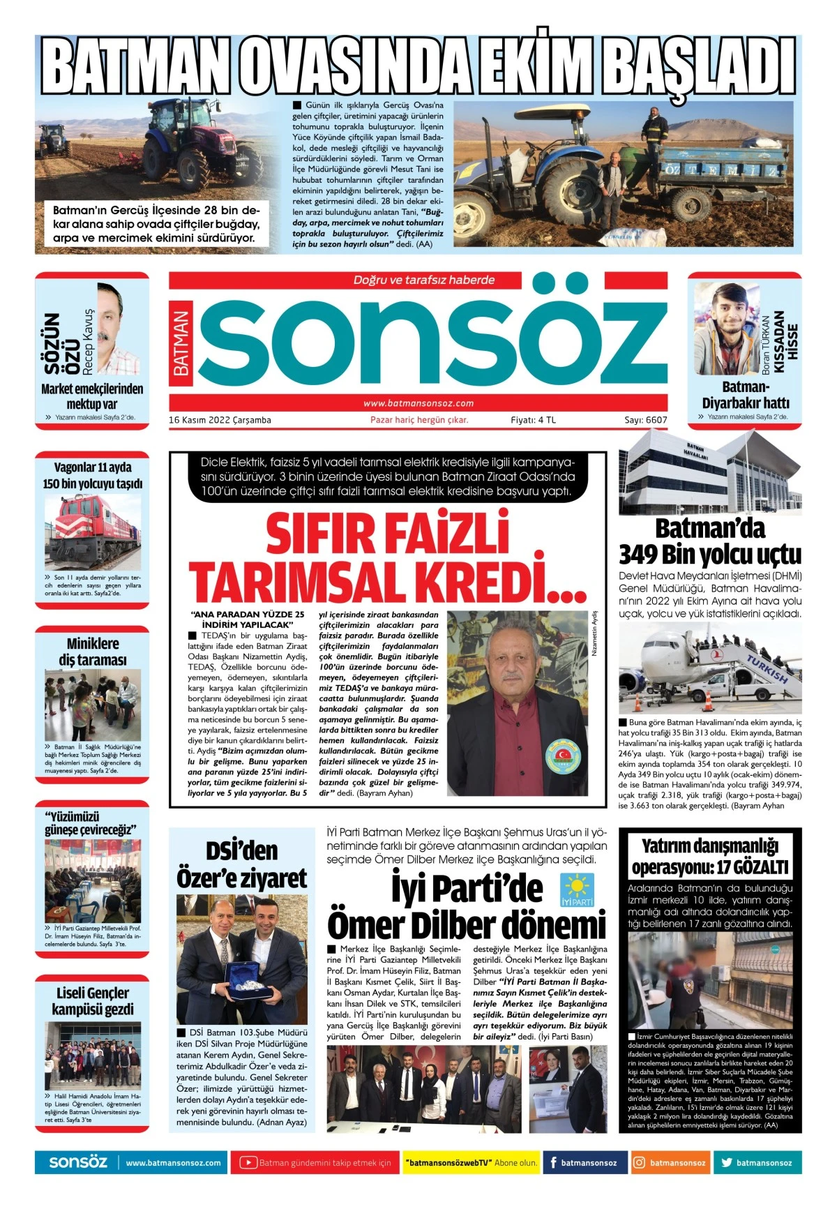 16 Ekim 2022 e-gazete